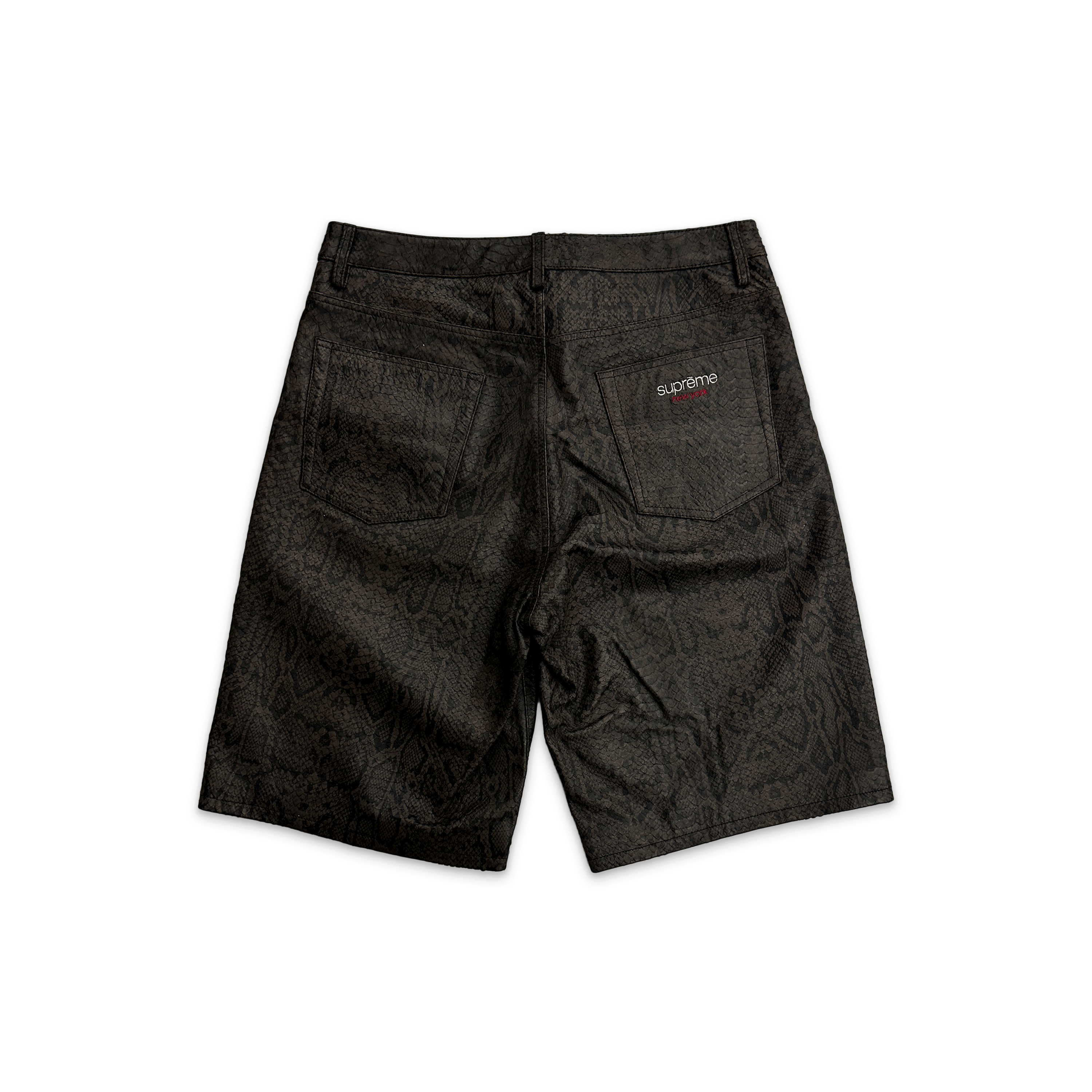 Supreme, Baggy Leather Short SS25 "Brown"