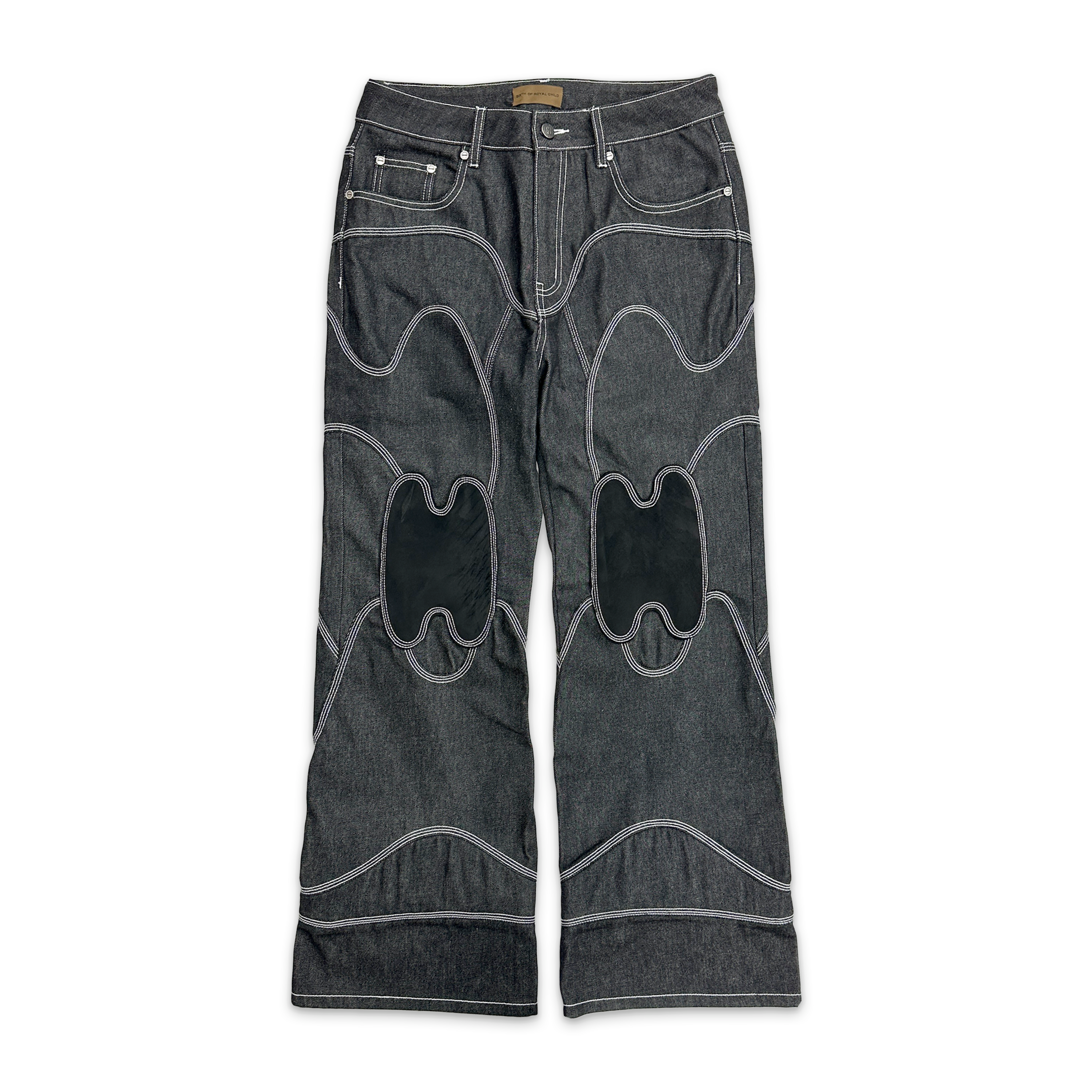 Birth of Royal Child, Mecha Division Raw Denim Jeans "Black"