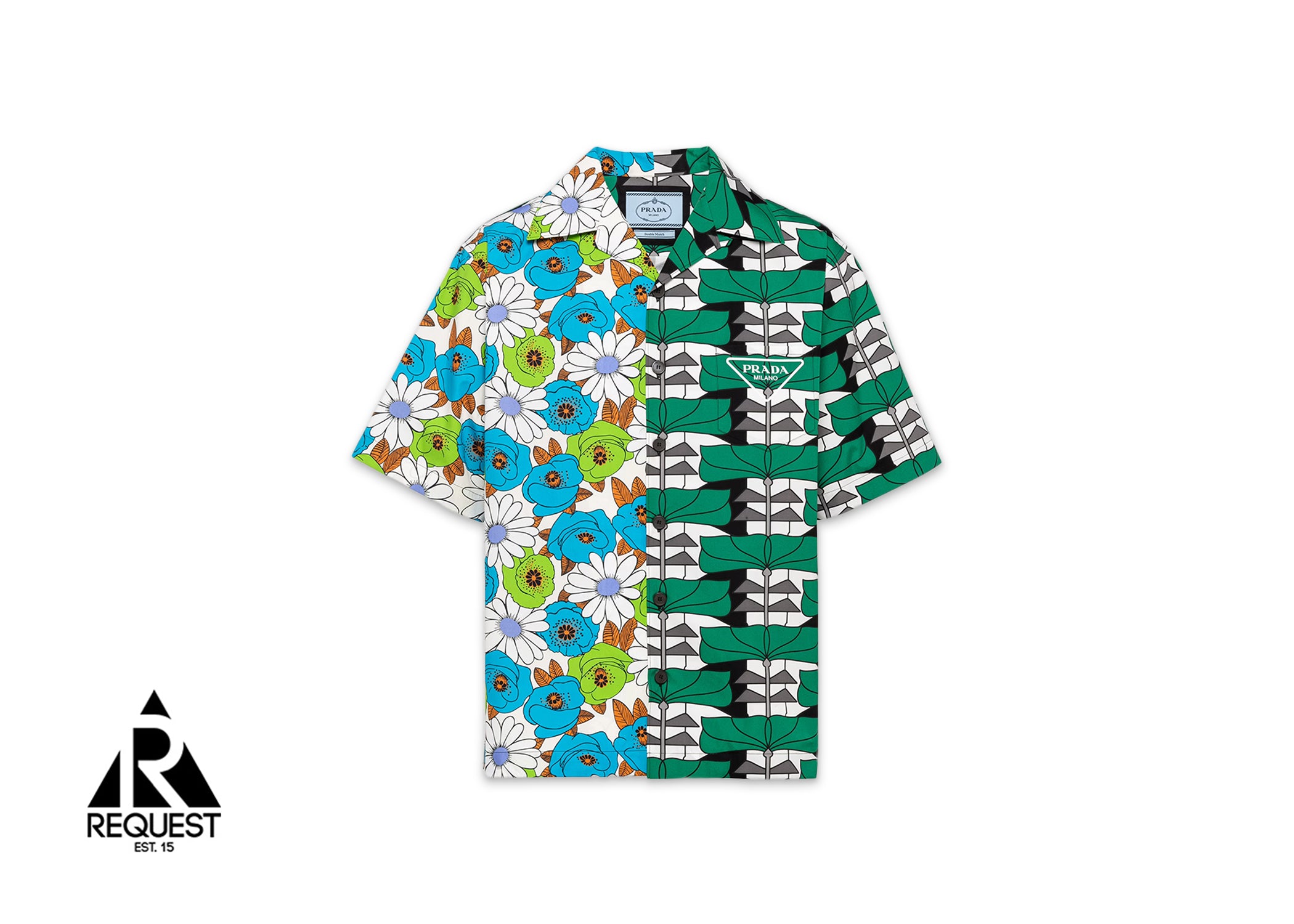 Prada double match bowling shirt hot sale