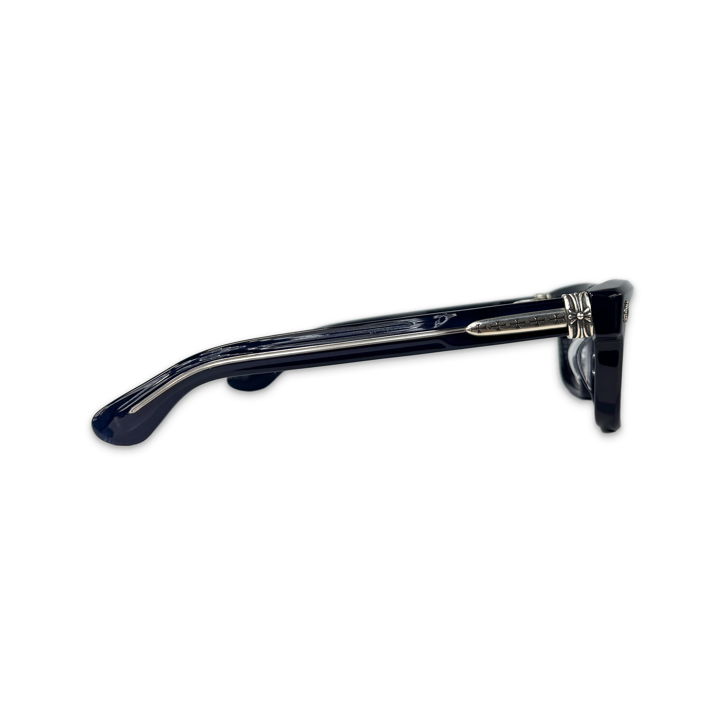 Chrome Hearts, Pen 15 Glasses "Navy/Silver"