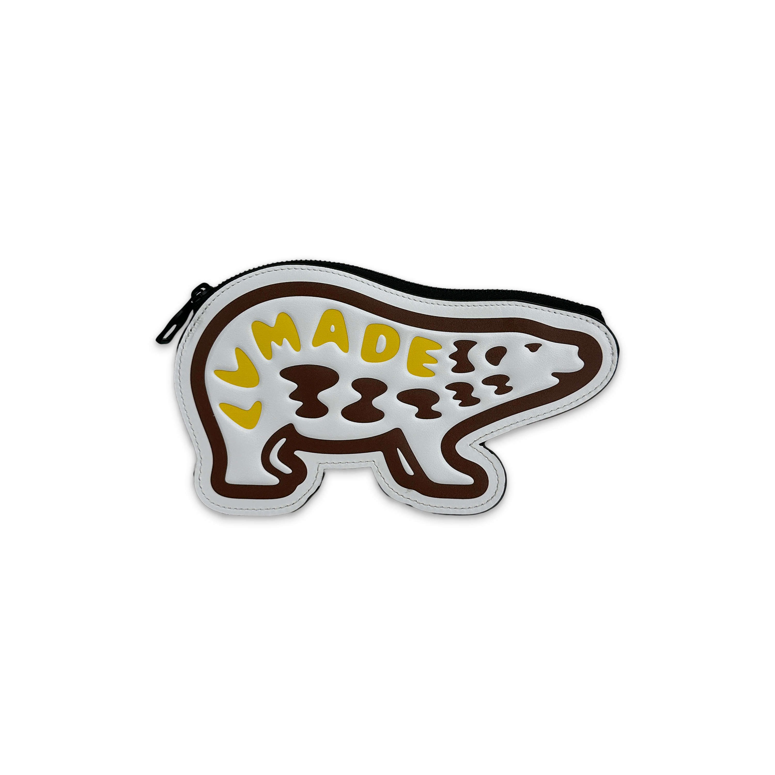 Louis Vuitton, x Nigo Bear Coin Card Holder "Damier Ebene Giant Brown"