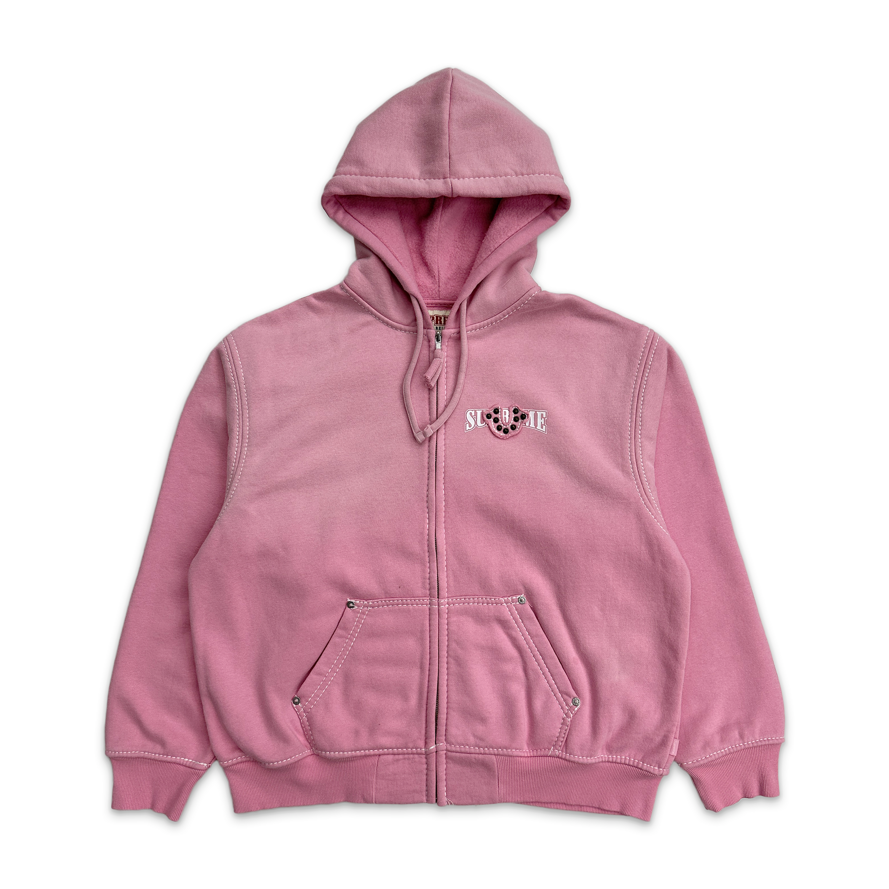 True Religion Zip Up Hooded Sweatshirt FW25 "Pink"