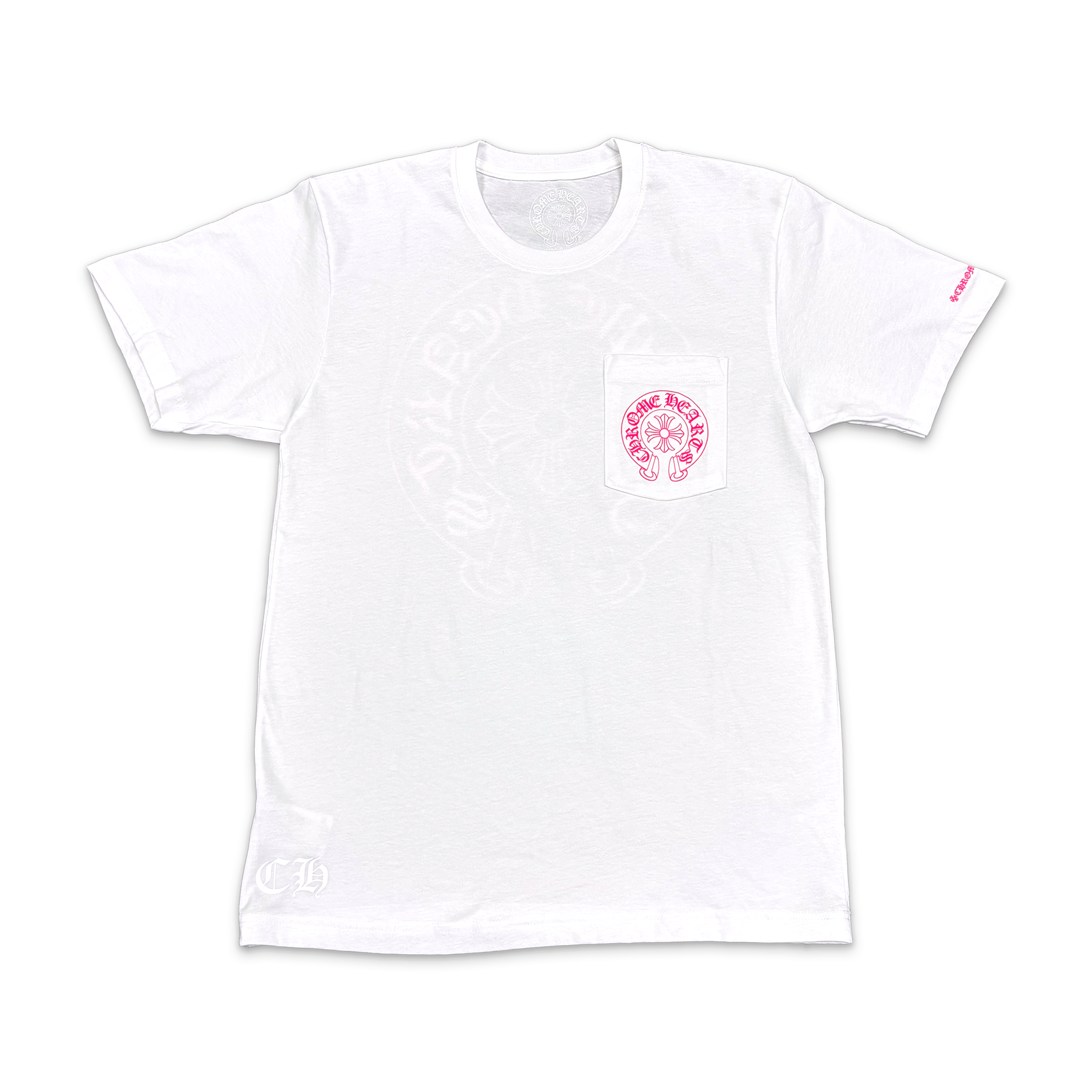 Horseshoe Pocket Logo Tee "White/Pink"