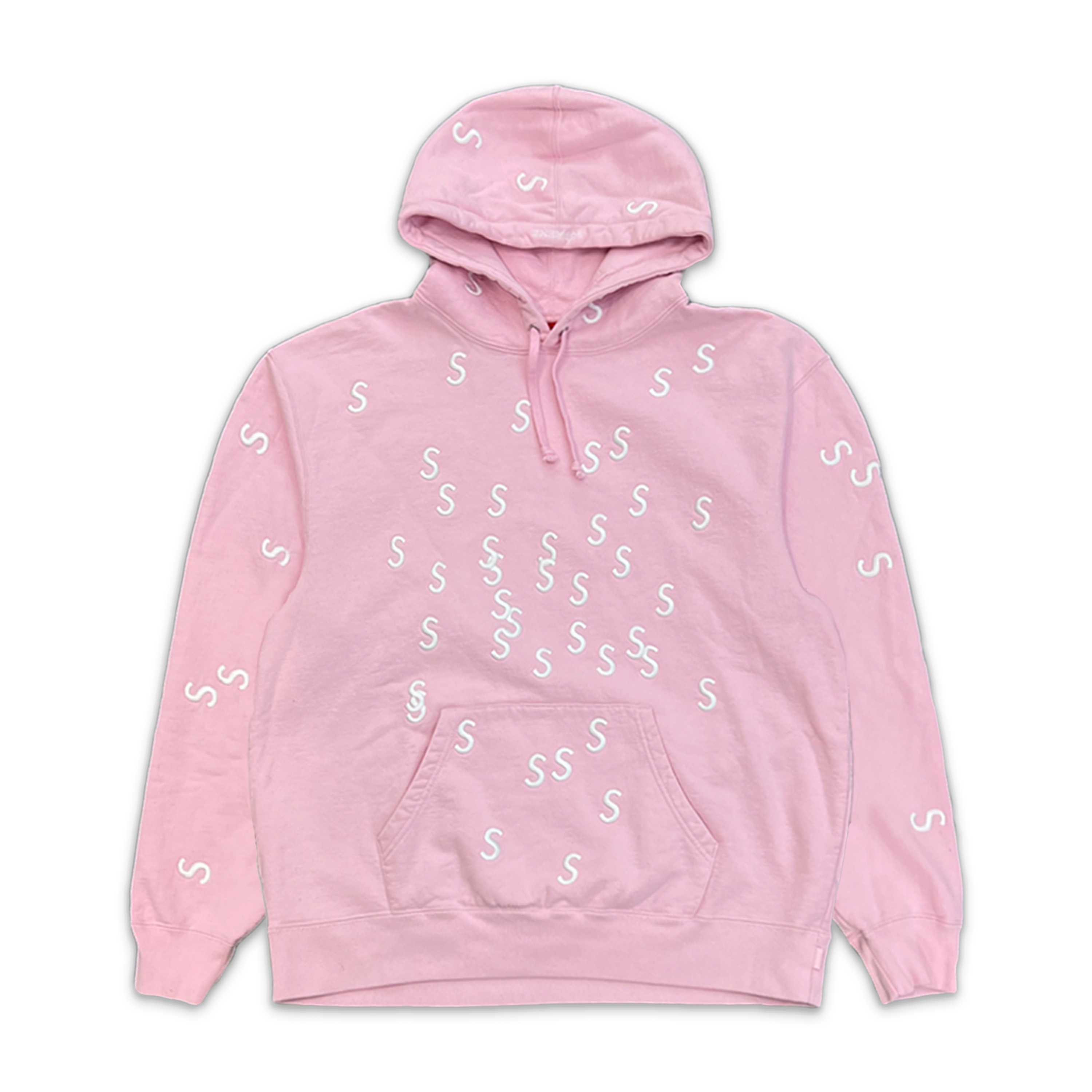 Supreme, Embroidered S Hooded Sweatshirt "Light Pink" (SS21)