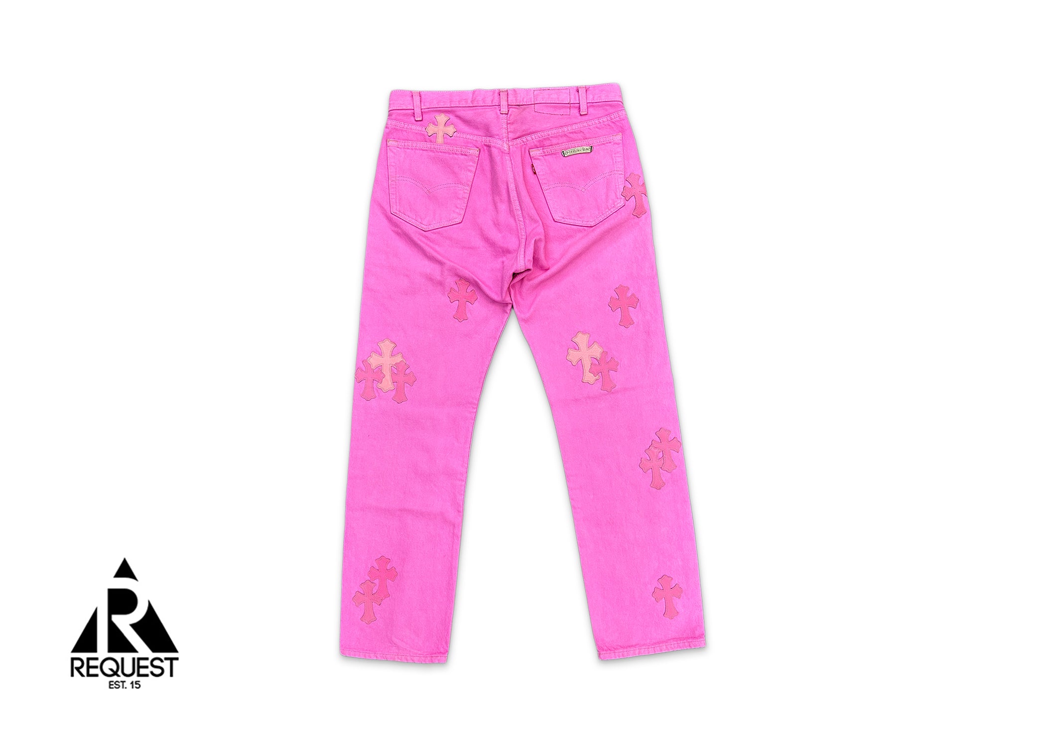 Chrome Hearts Levi's Pink Denim “Pink Crosses”