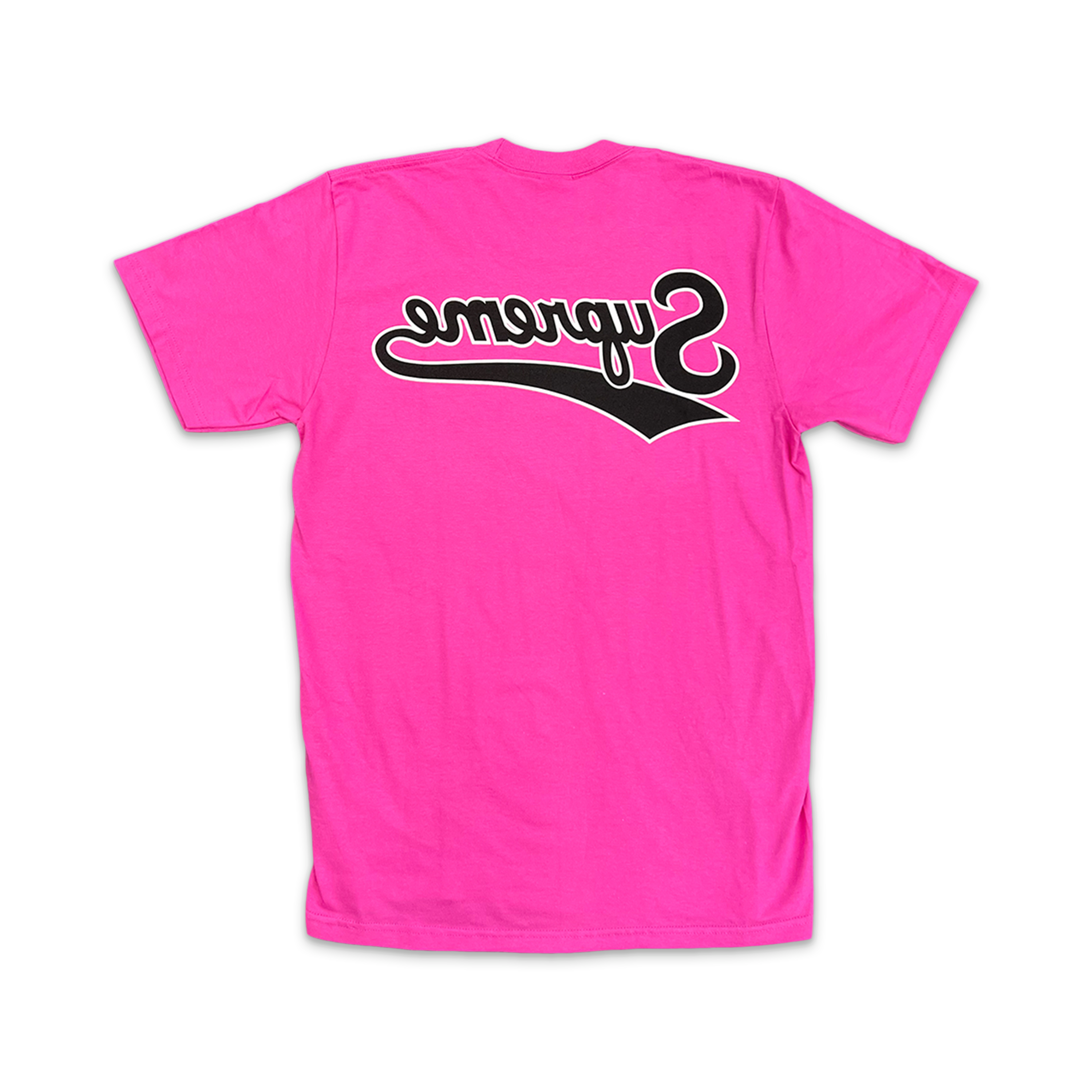 Supreme, Backwards Tee "Fuchsia"