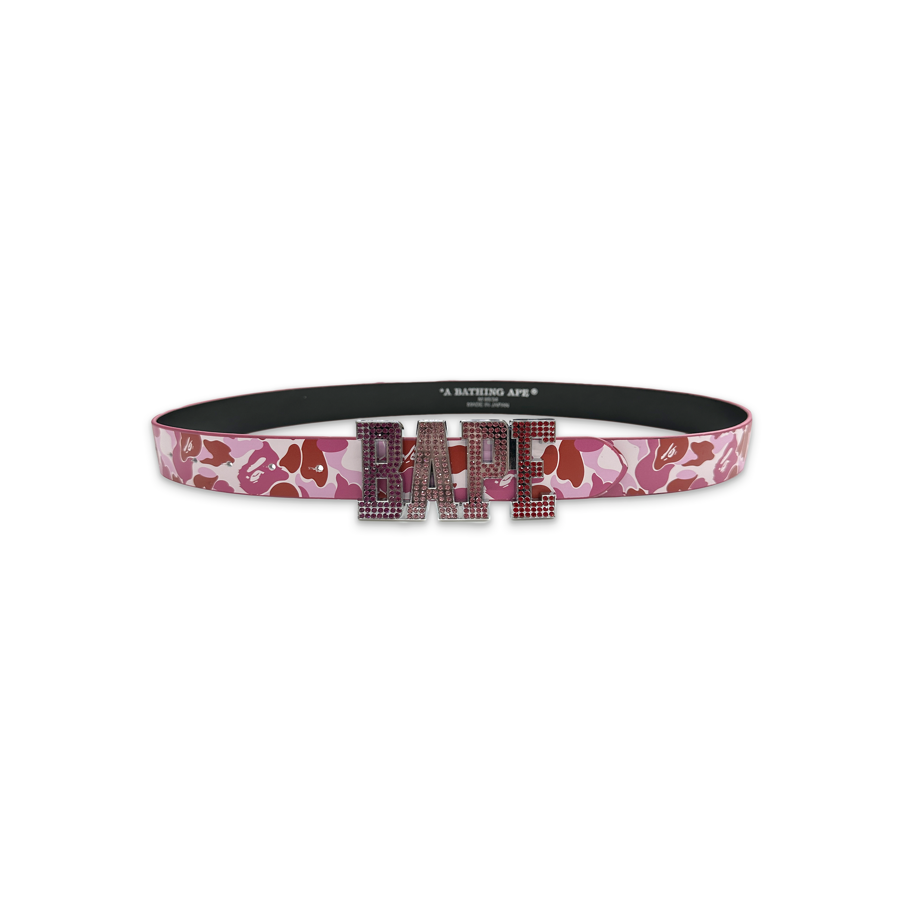 A Bathing Ape (BAPE), ABC Camo Leather Belt "Pink"