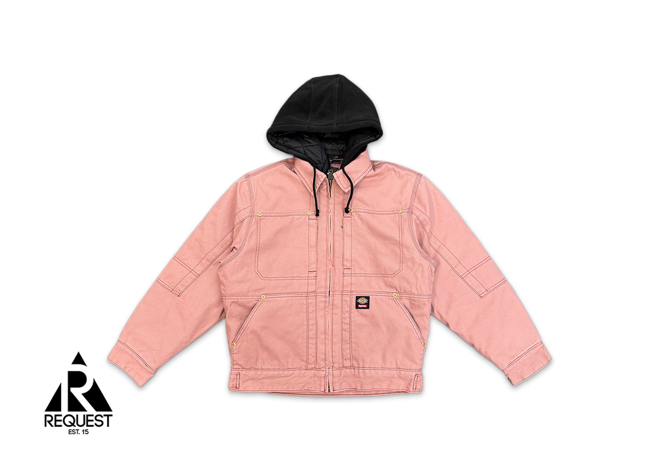 Supreme, x Dickies Hooded Work Jacket "Pink"
