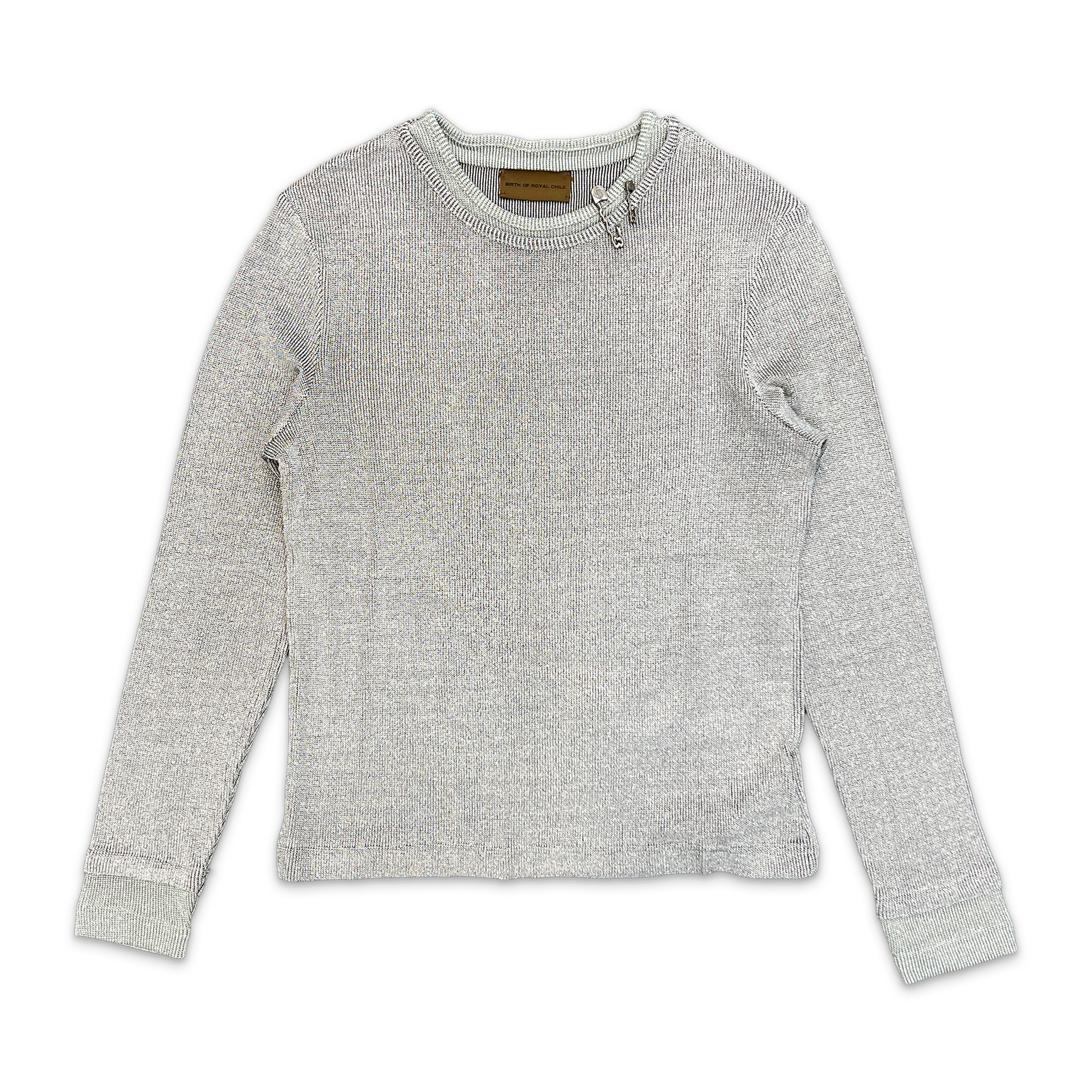 Birth of Royal Child, Pin Thread L/S Shirt "Grey"