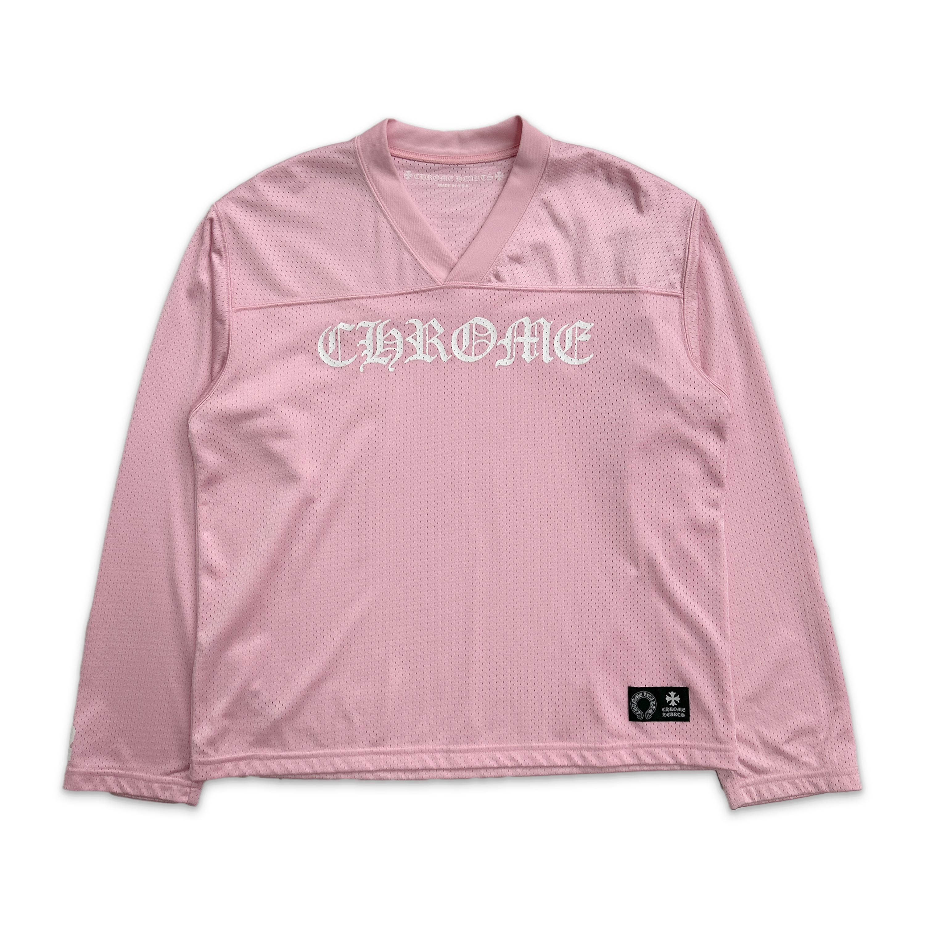 Chrome Hearts, Love You Sports Mesh Warm Up L/S Jersey “Pink"