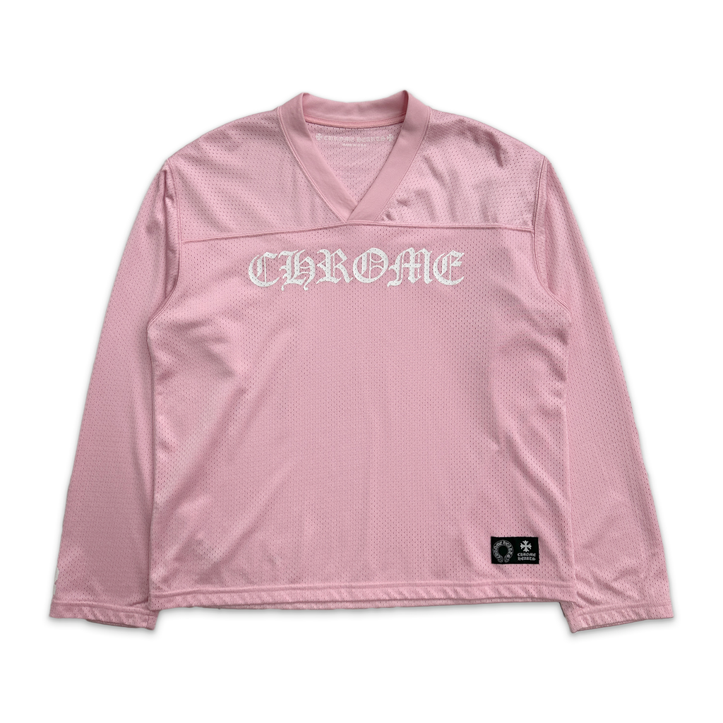 【CHROME HEARTS】SPORTS MESH LONG WARM UP JERSEY Chrome Hearts Sports Mesh Warm Up Jersey Blue Men's - SS23 - US