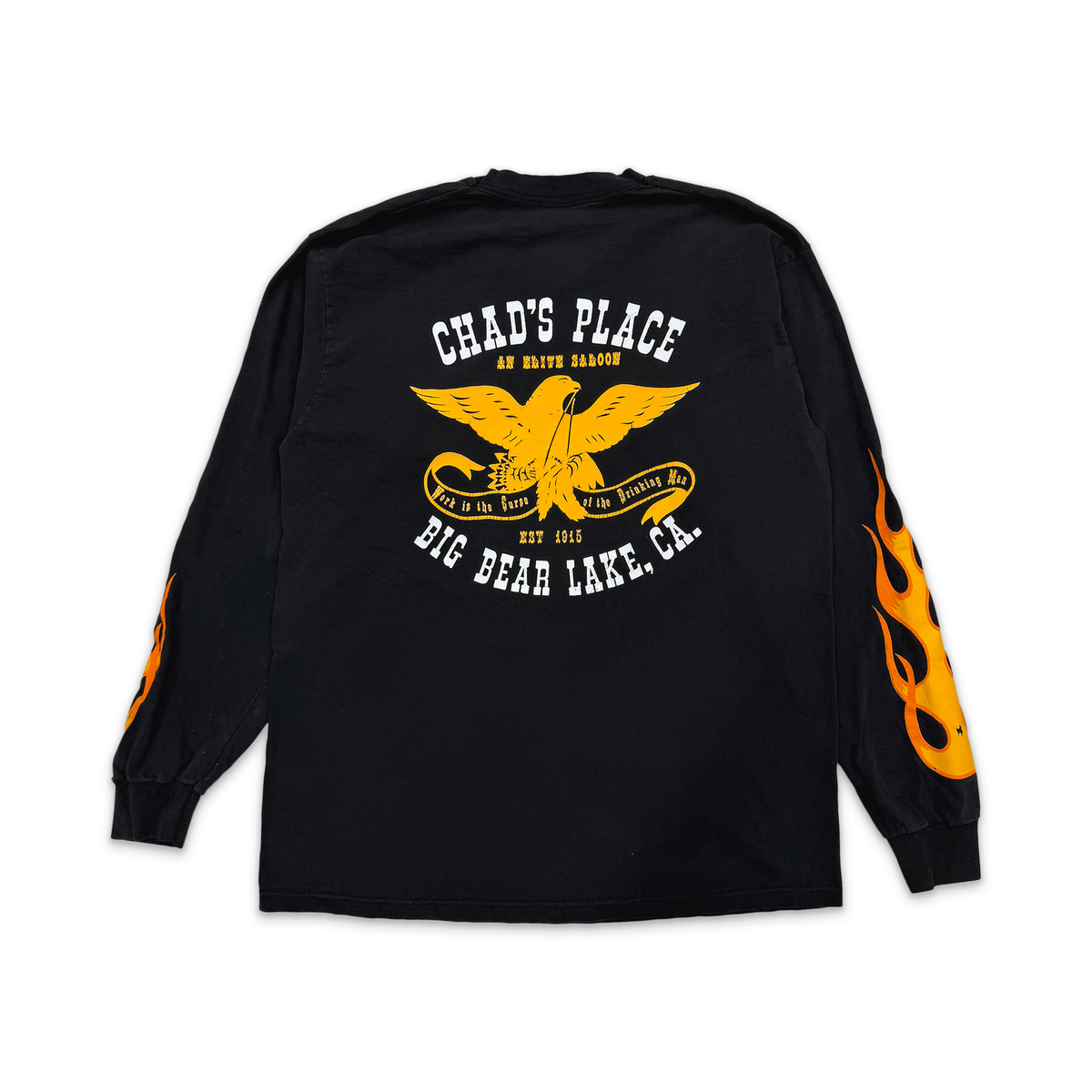 Chad's Place L/S Tee "Black"