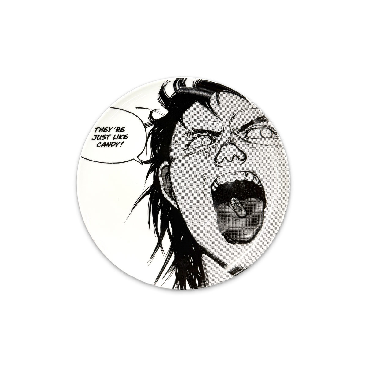 Ceramic Akira Pill Plate "White Black"