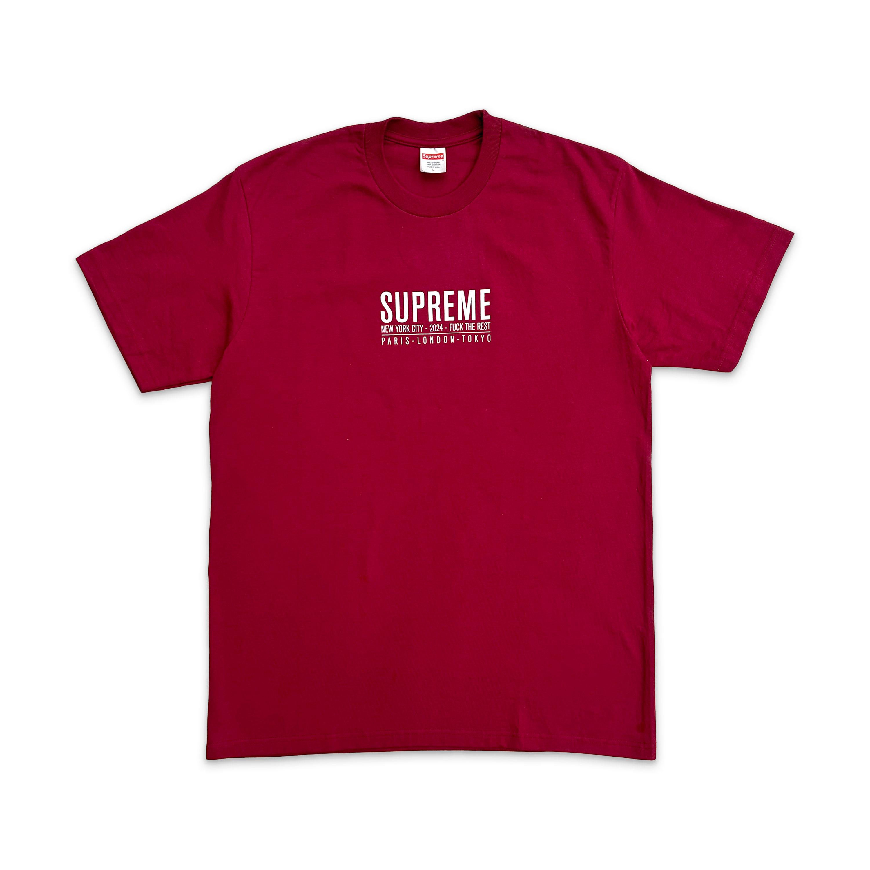 Supreme, Paris Tee "Cardinal"
