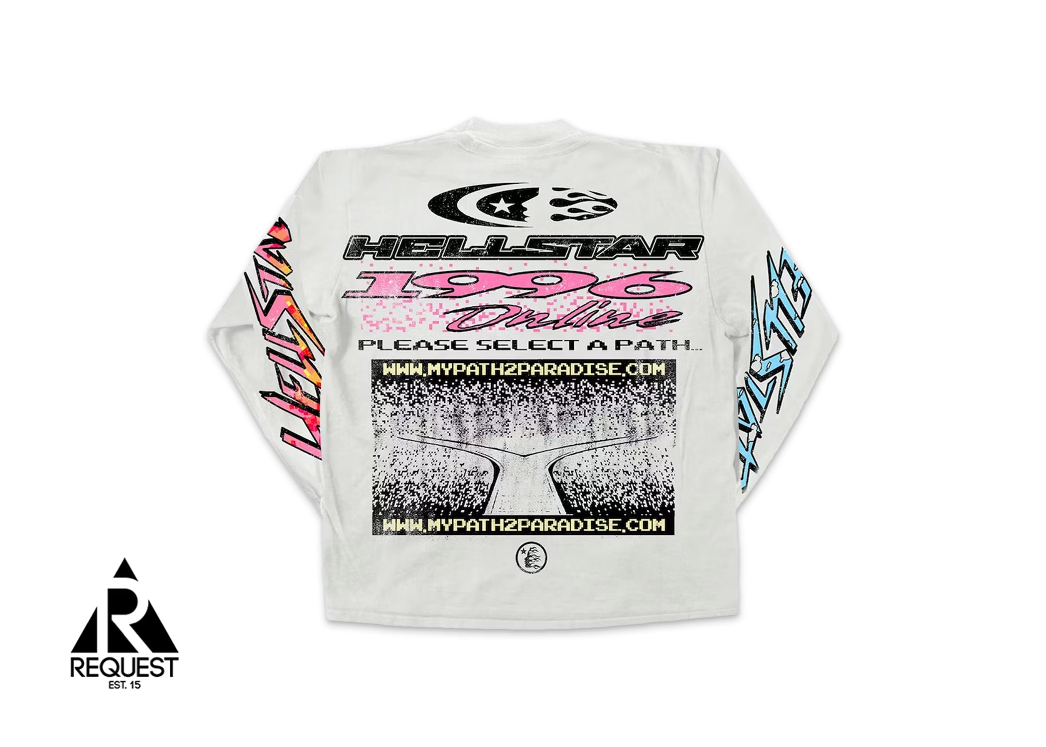 HellStar Pixel L/S Tee "White"