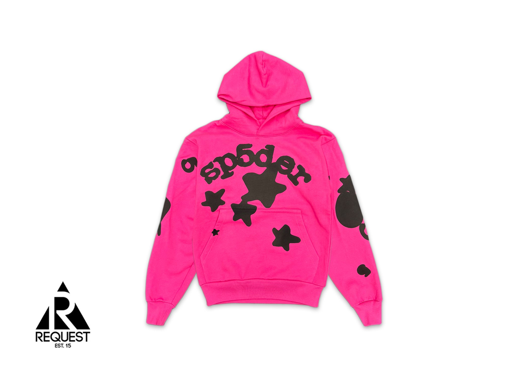 Sp5der, Beluga Hoodie "Pink/Black"