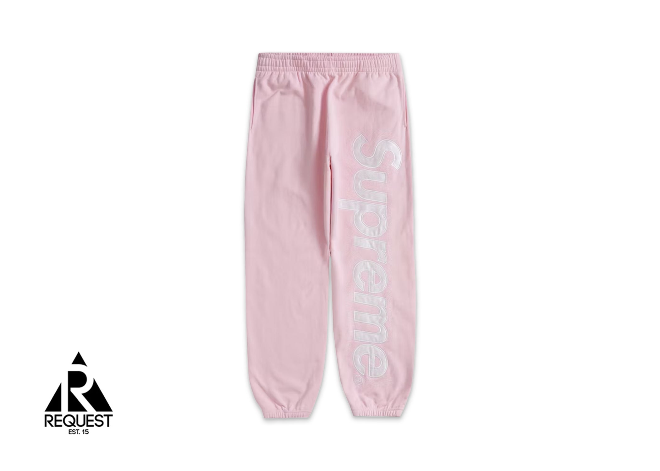 Supreme Satin Appliqué Sweatpant “Light Pink” | Request