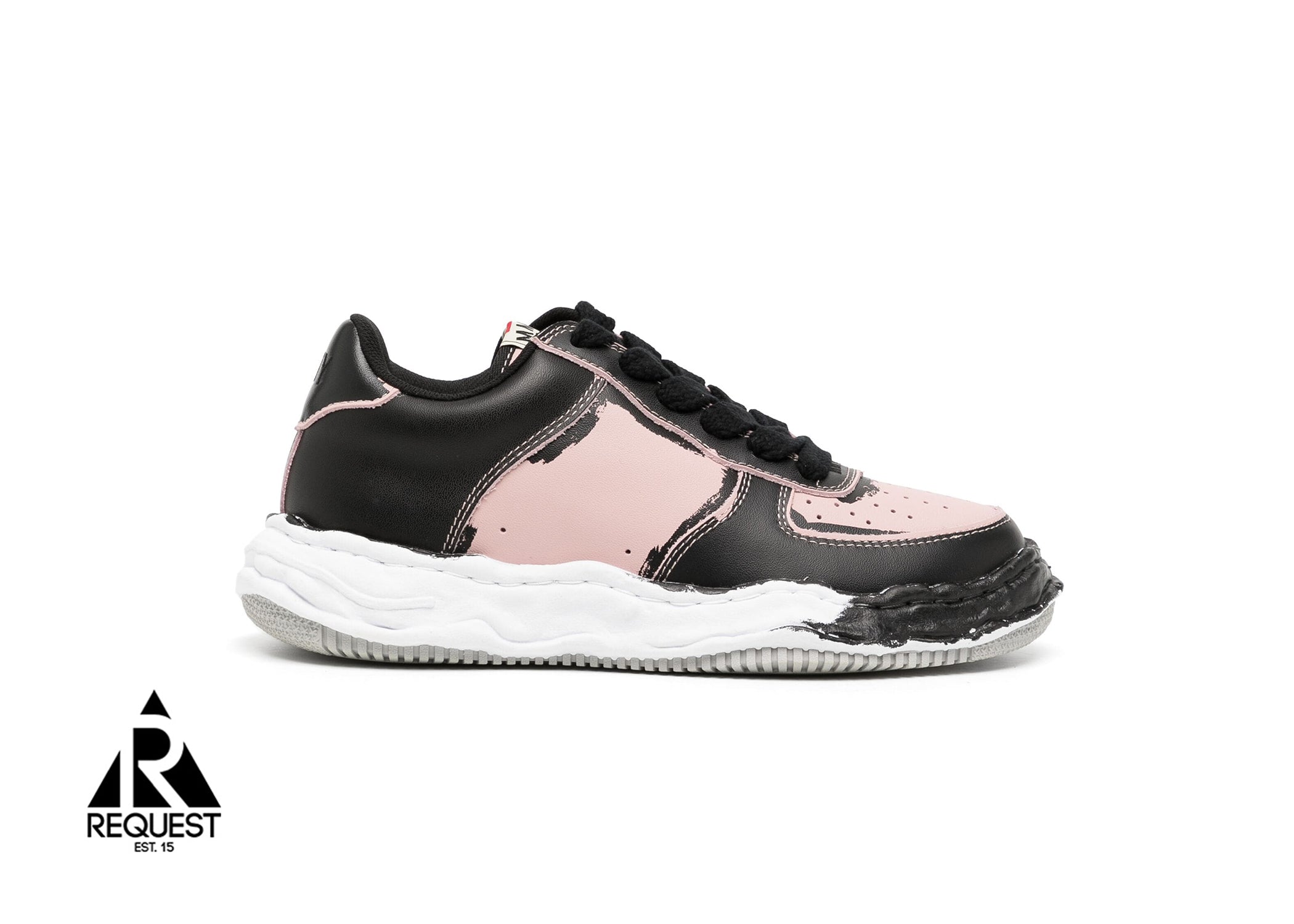 Maison Mihara Yasuhiro Leather Wayne Low "Black/Pink"