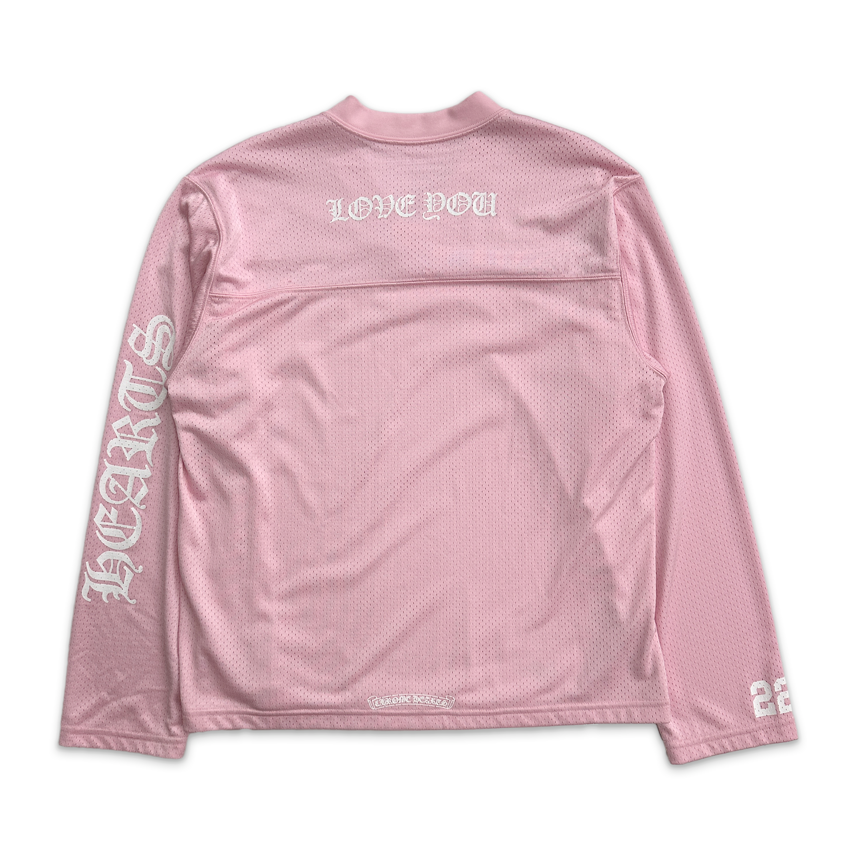 Chrome Hearts, Love You Sports Mesh Warm Up L/S Jersey “Pink"