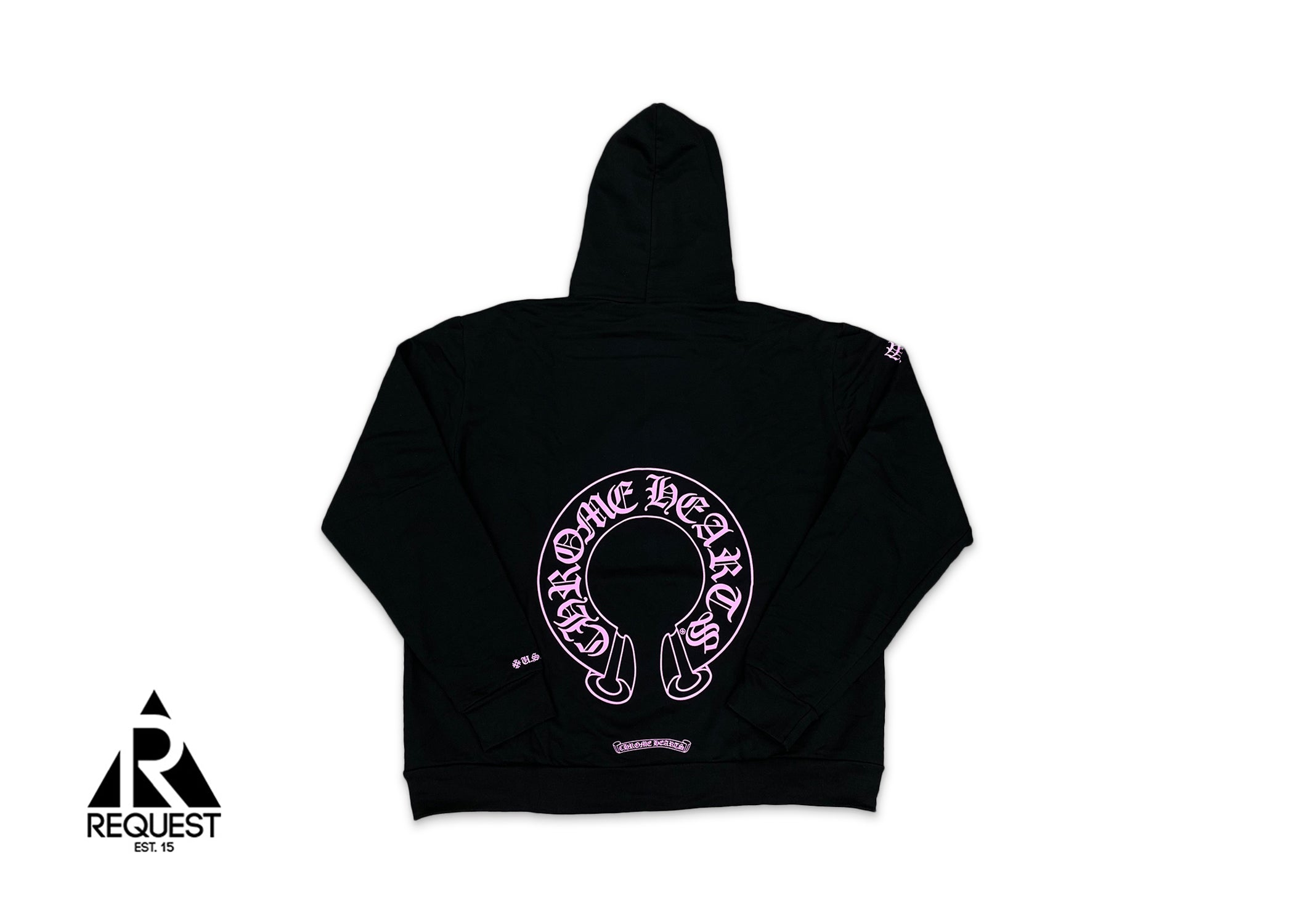 Chrome Hearts Horseshoe Logo Hoodie "Black/Pink”