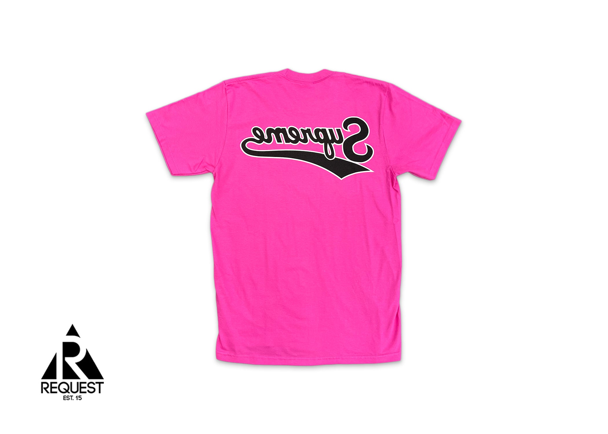 Supreme, Backwards Tee "Fuchsia"