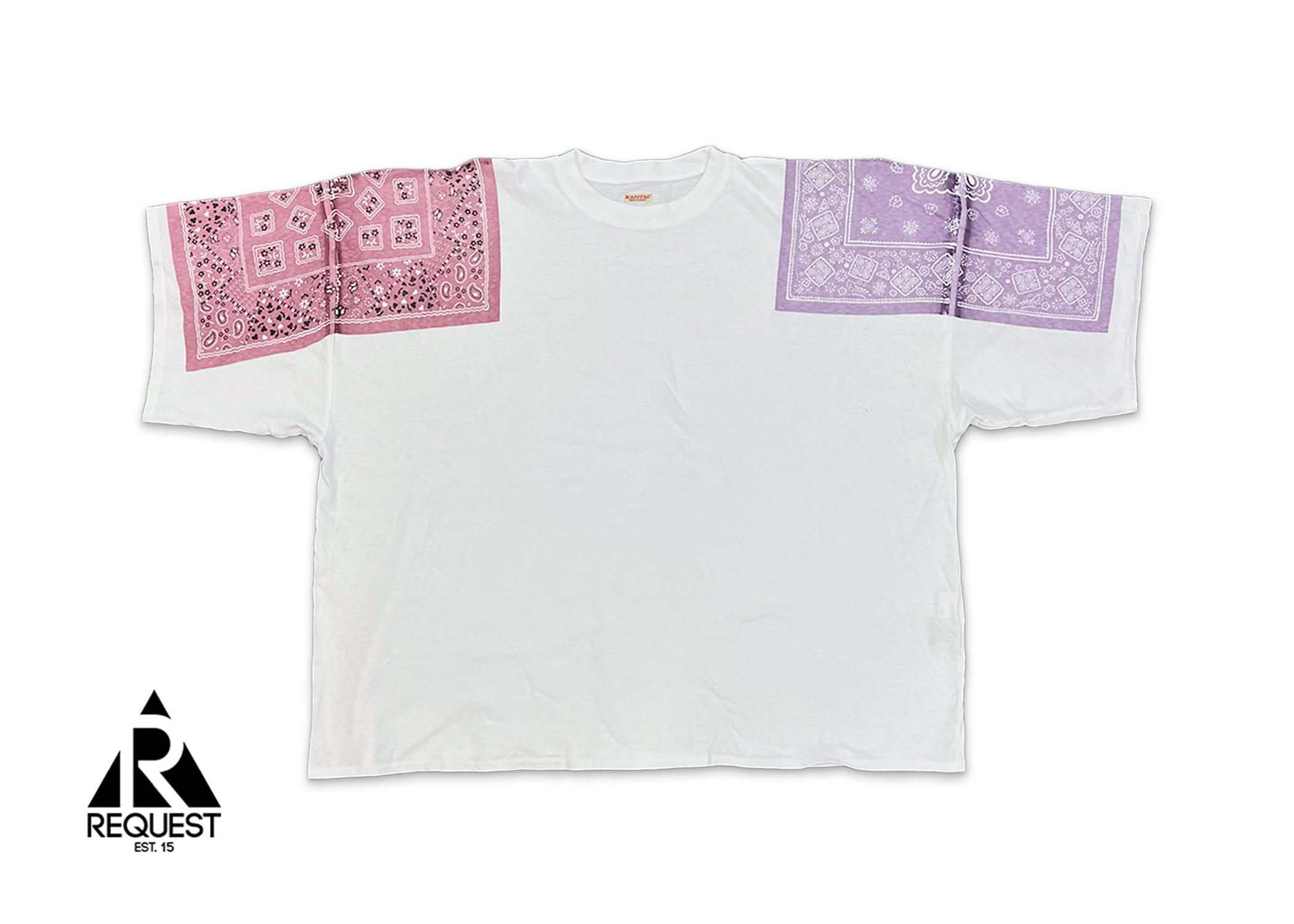 Jersey Bandana Oversized Tee "Pink/Purple"