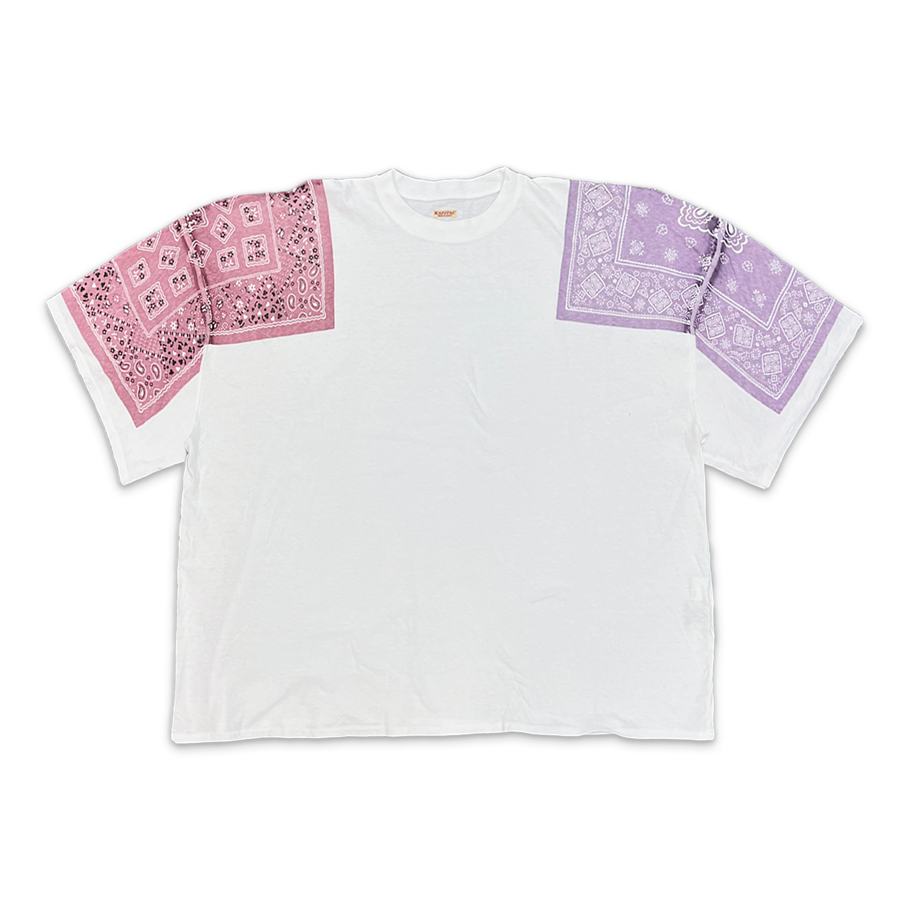 Kapital, Jersey Bandana Oversized Tee "Pink/Purple"