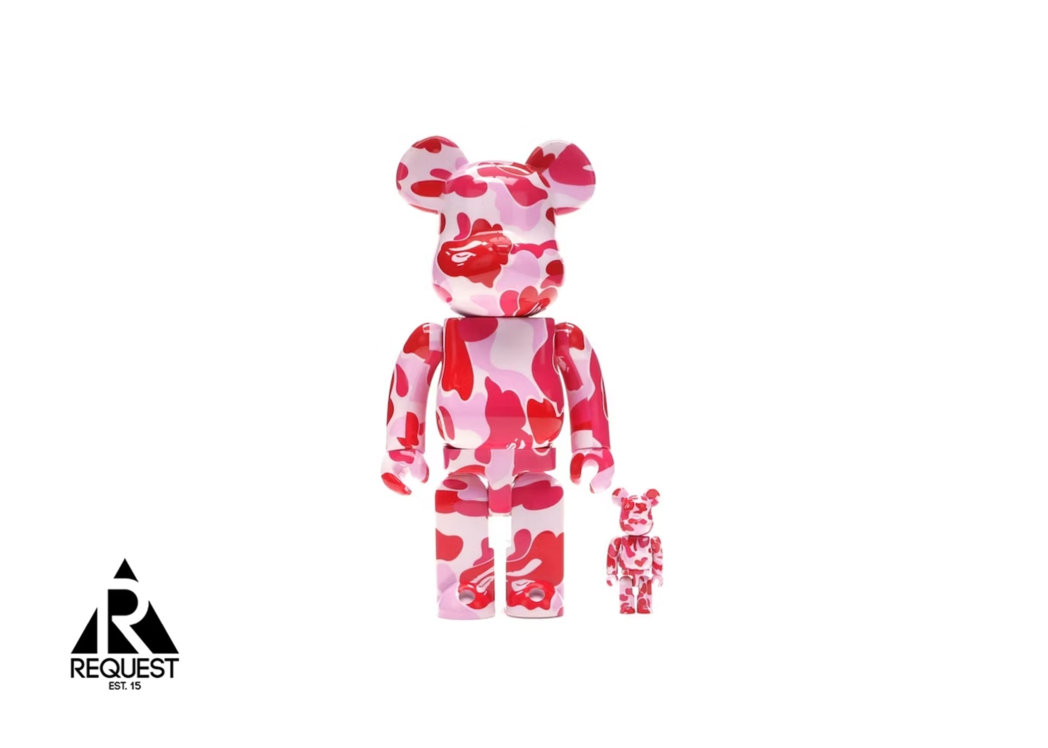 Medicom Be@rbrick x Bape 400% & 100% "Pink ABC Camo"