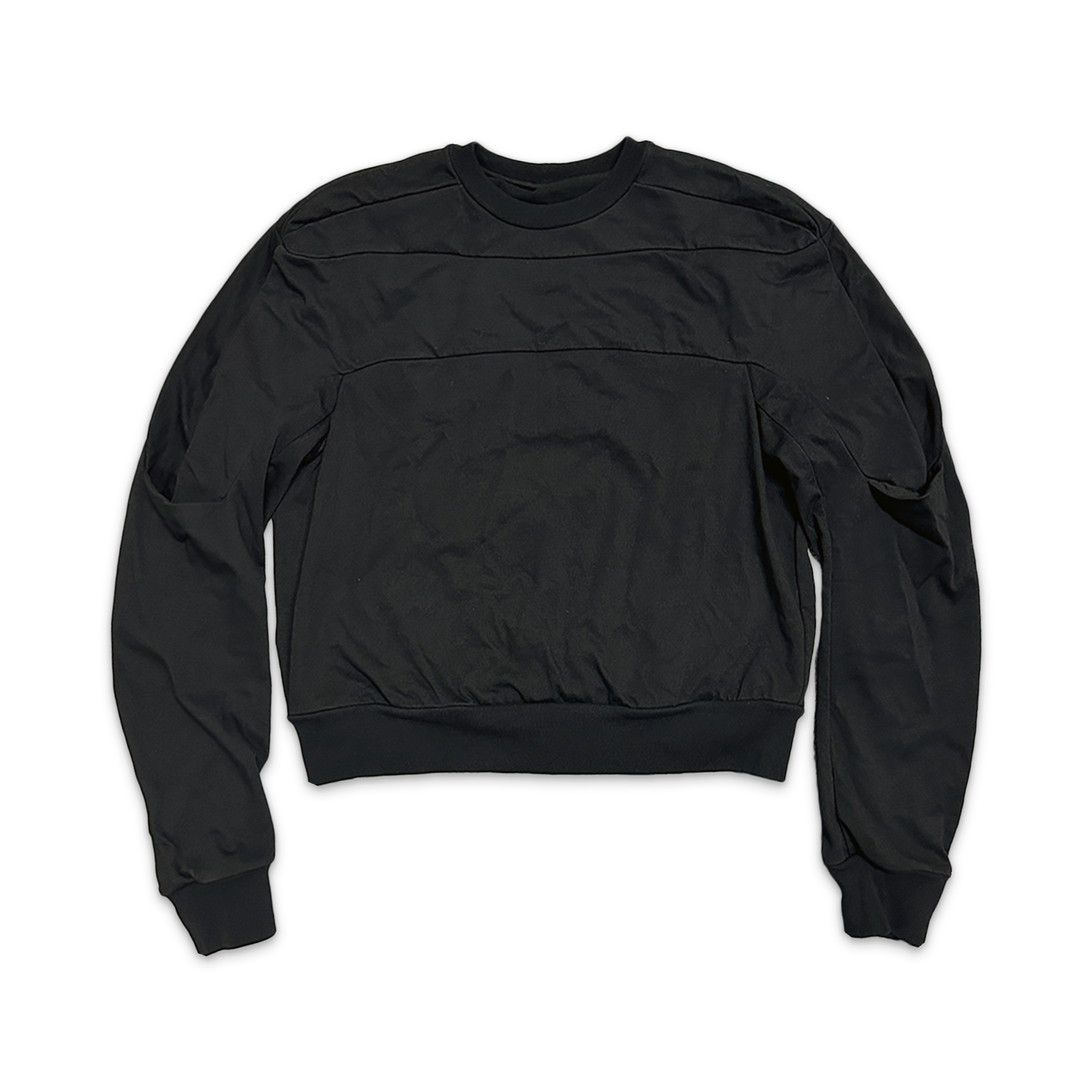 Rick Owens DRKSHDW, Geth Panelled Cotton-Jersey Sweatshirt "Black"