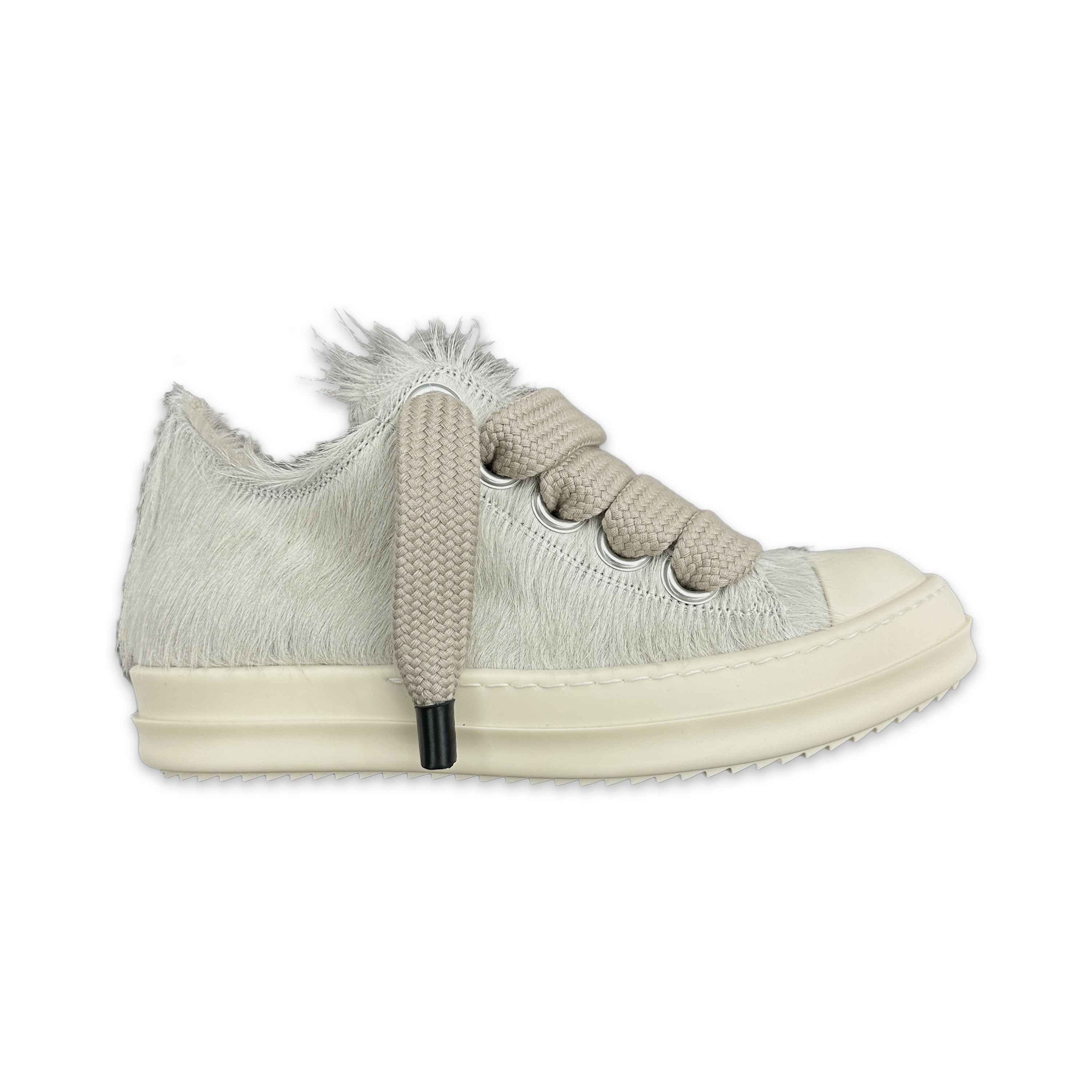 Rick Owens, Hollywood Ramones Pony Hair Jumbo Lace Low "Triple Milk"
