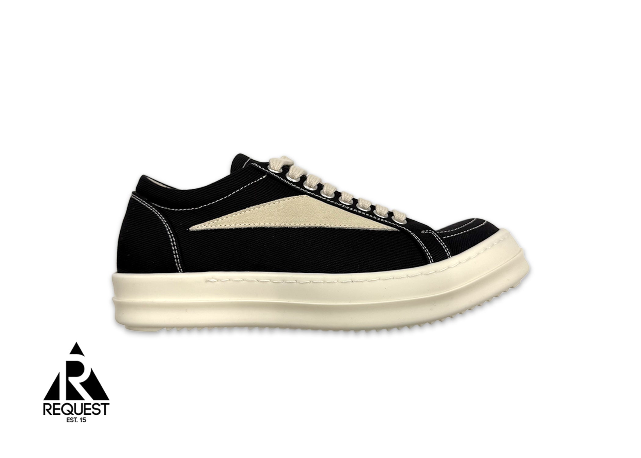 Rick Owens DRKSHDW, Porterville Vintage Sneaks Denim "Black Milk" (W)