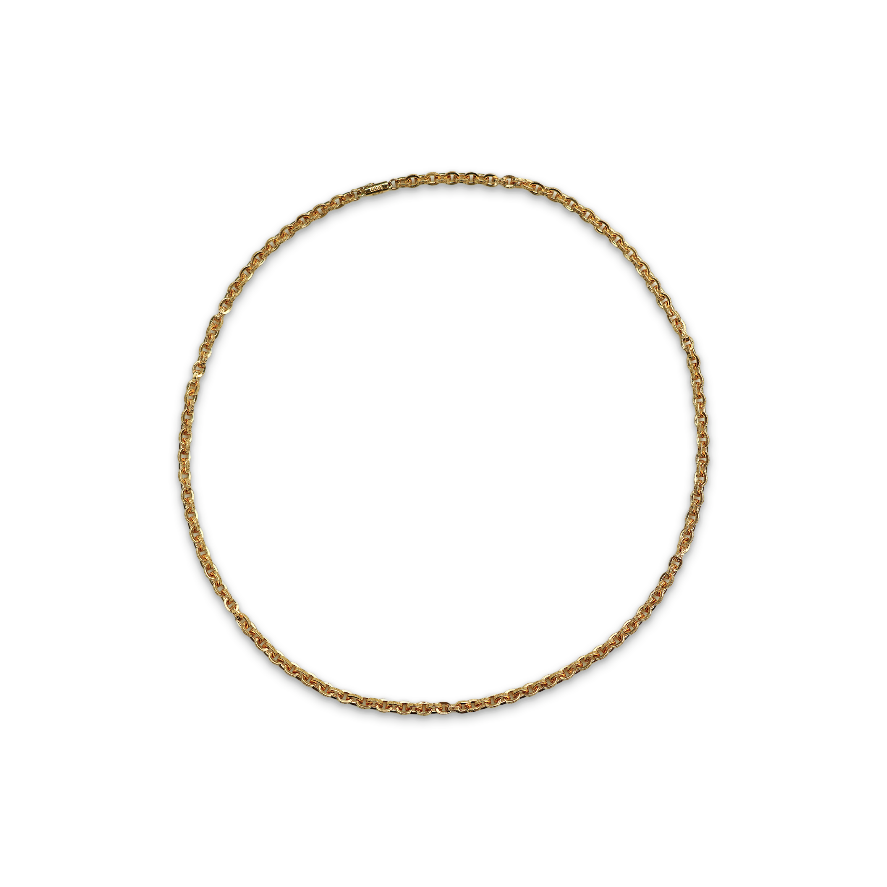 Chrome Hearts, 22k Yellow Gold Paper Chain Necklace