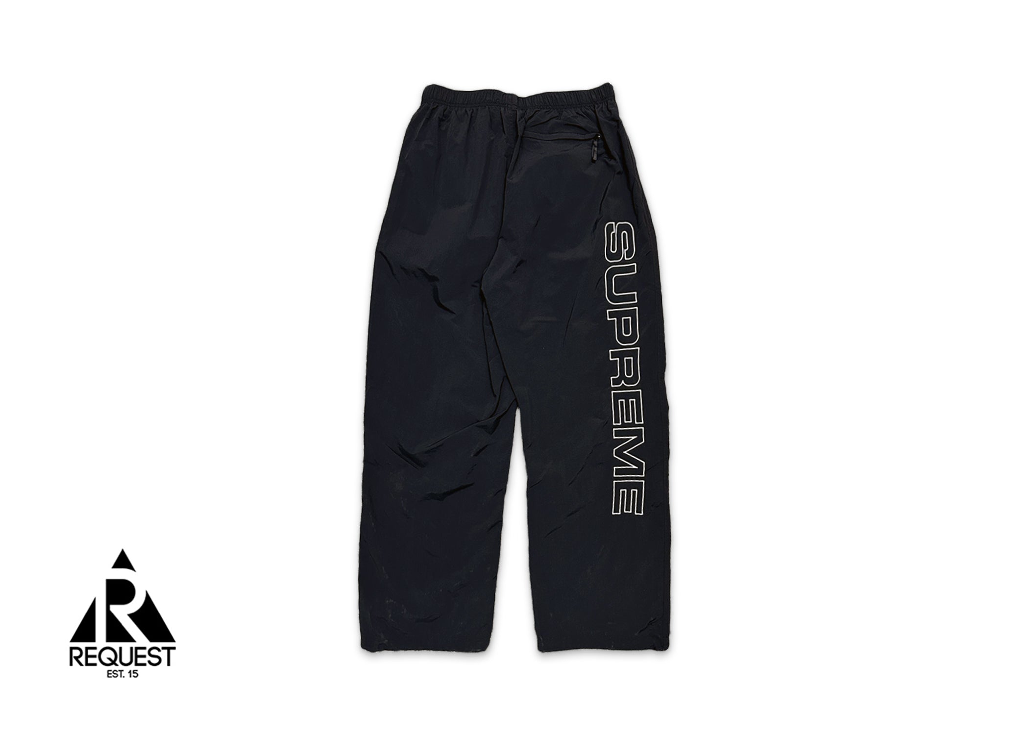Supreme, Embroidered Logo Track Pants "Black"