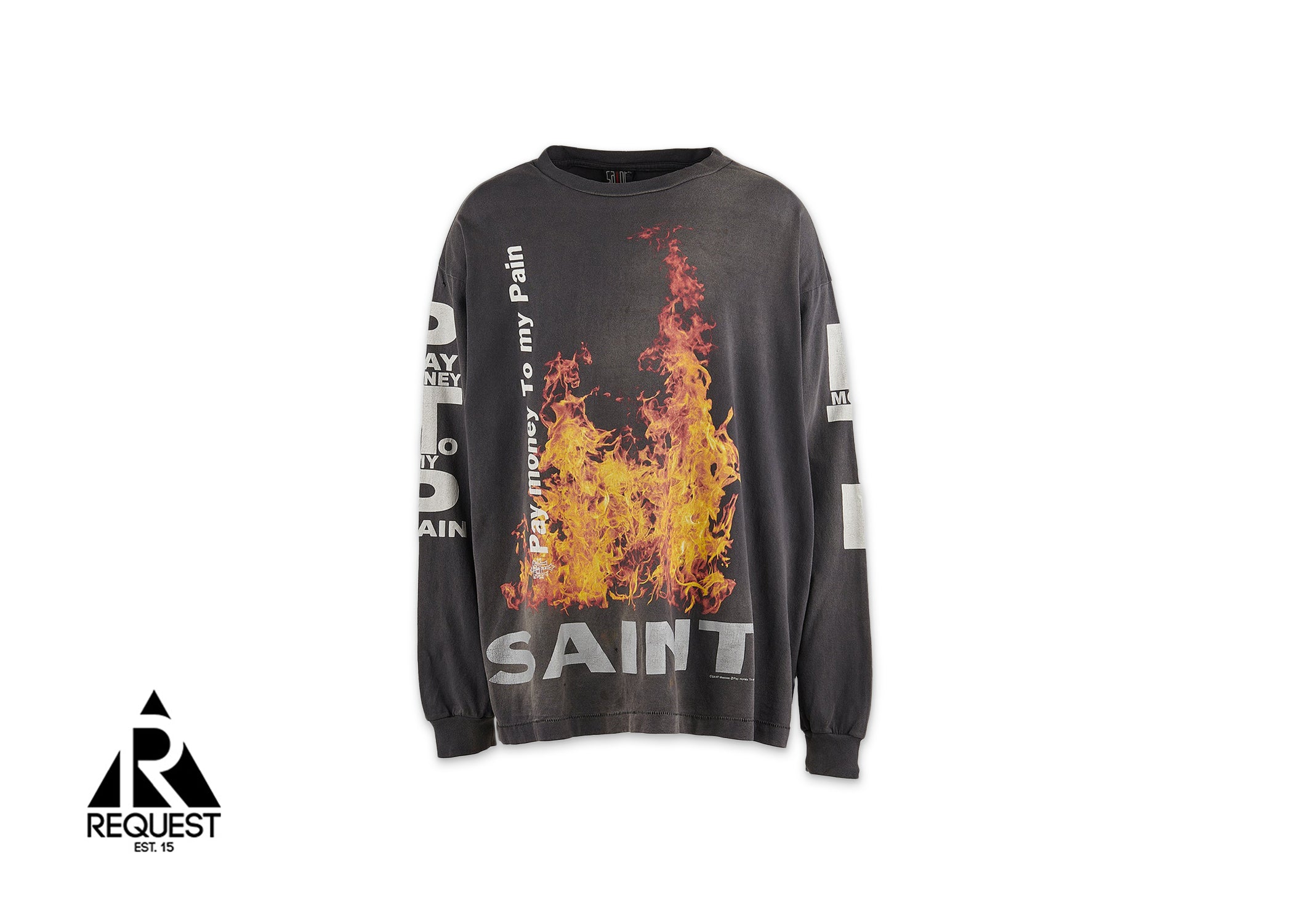 Saint Michael x Pay Money To My Palm L/S Tee "Vintage Black"