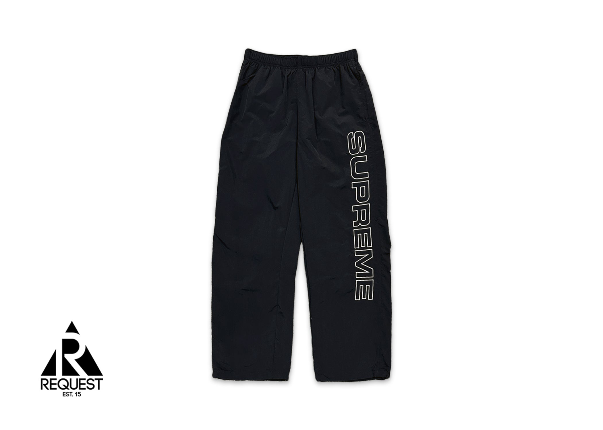 Supreme, Embroidered Logo Track Pants "Black"