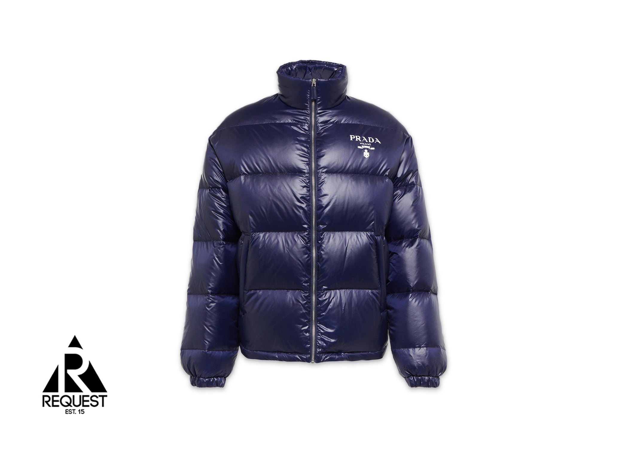Prada Down Logo Jacket “Blue”