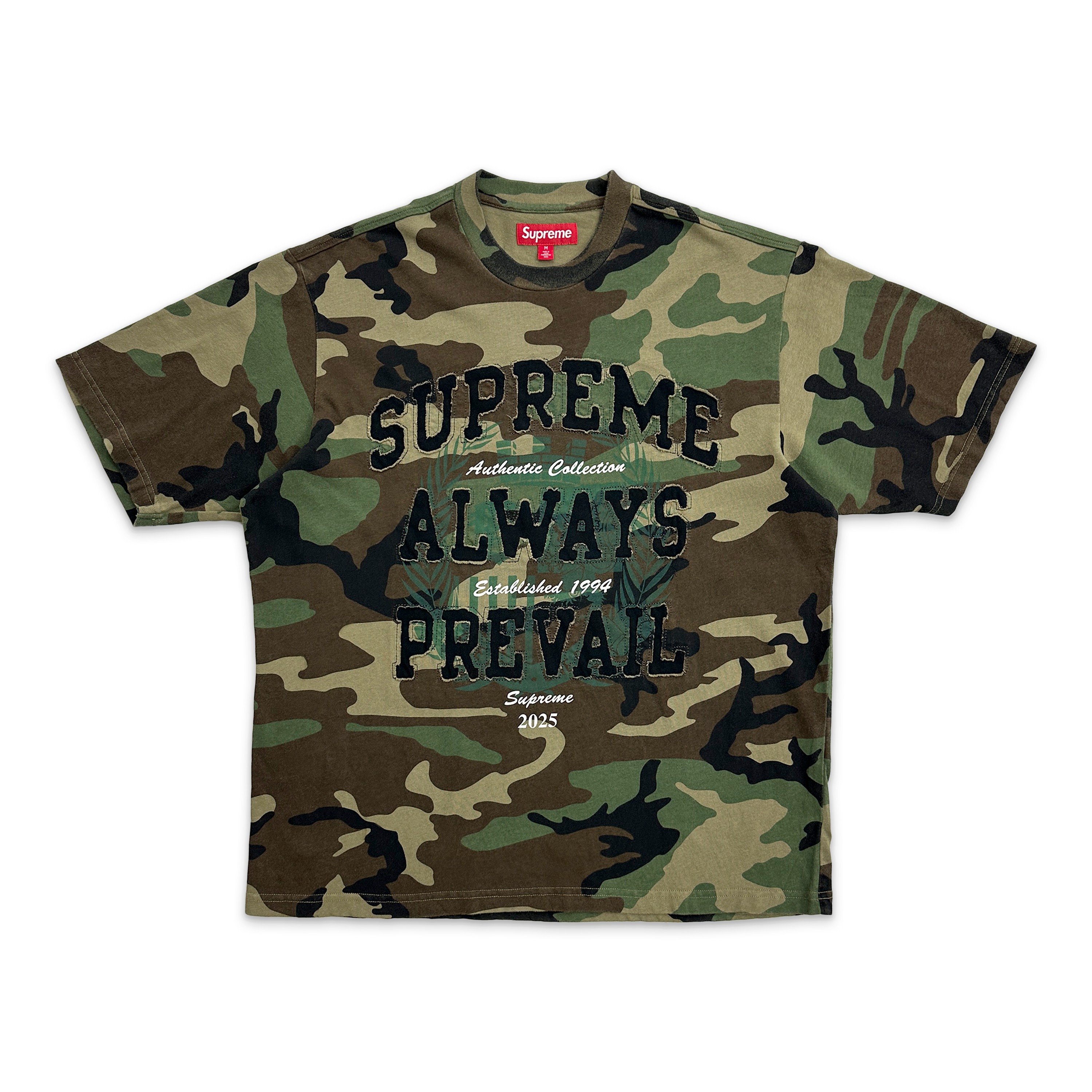 Supreme, Always Prevail S/S Tee FW25 "Woodland Camo"
