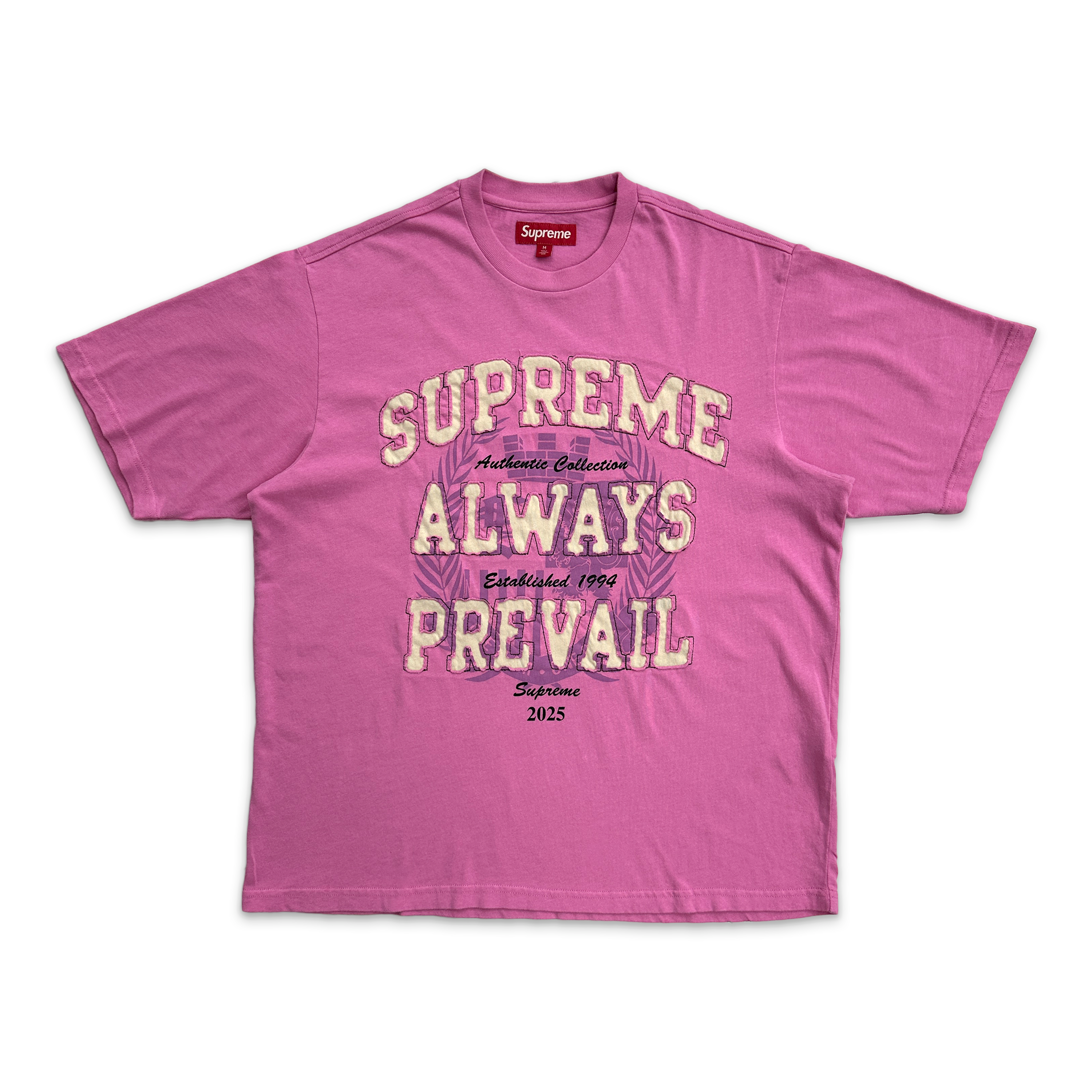 Supreme, Always Prevail S/S Tee FW25 "Pink"