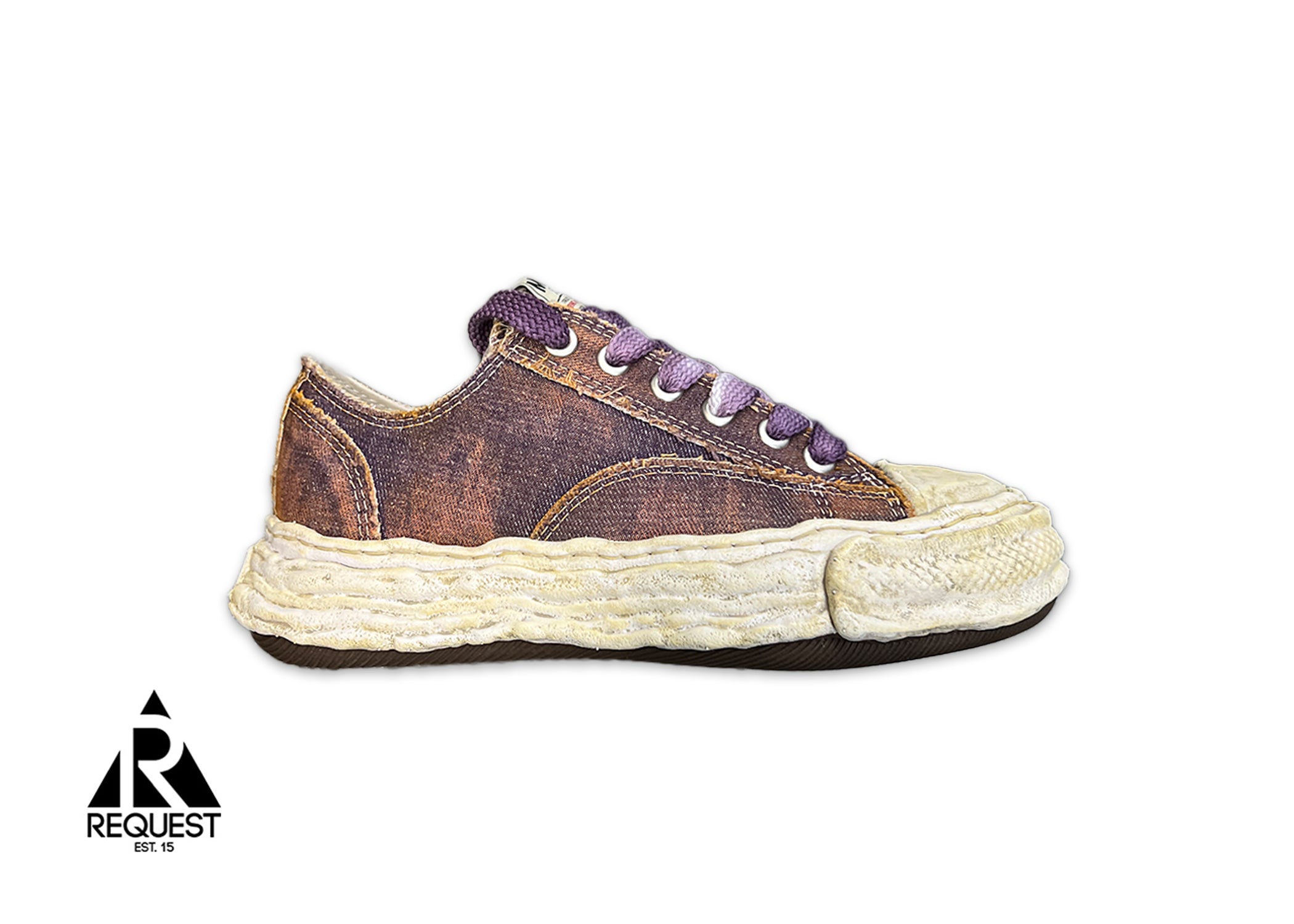 Maison Mihara Yasuhiro, Peterson Distressed Denim Low PETERSON23 "Purple"