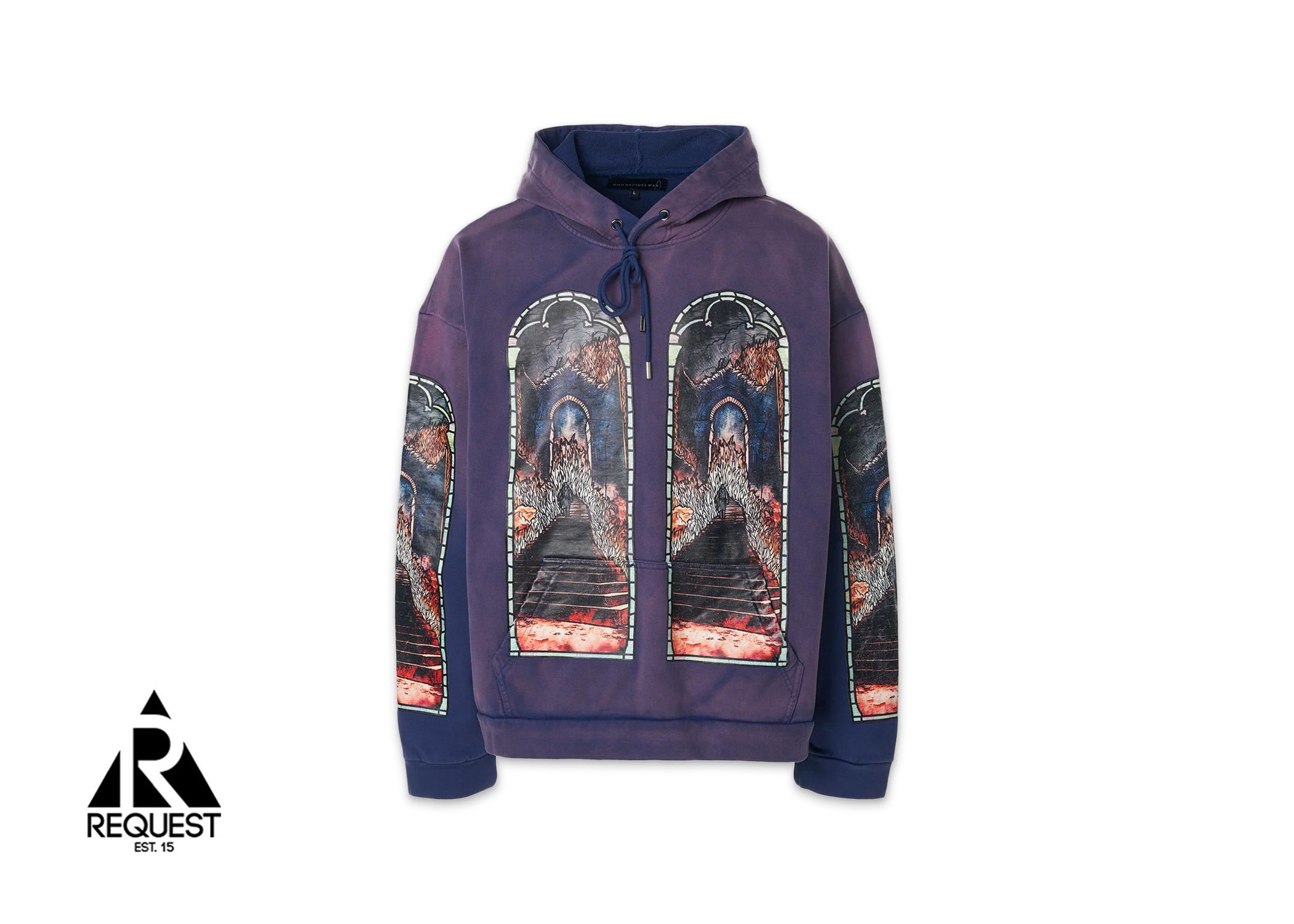 Who Decides War, Descent Hooded Sweatshirt "Indigo"