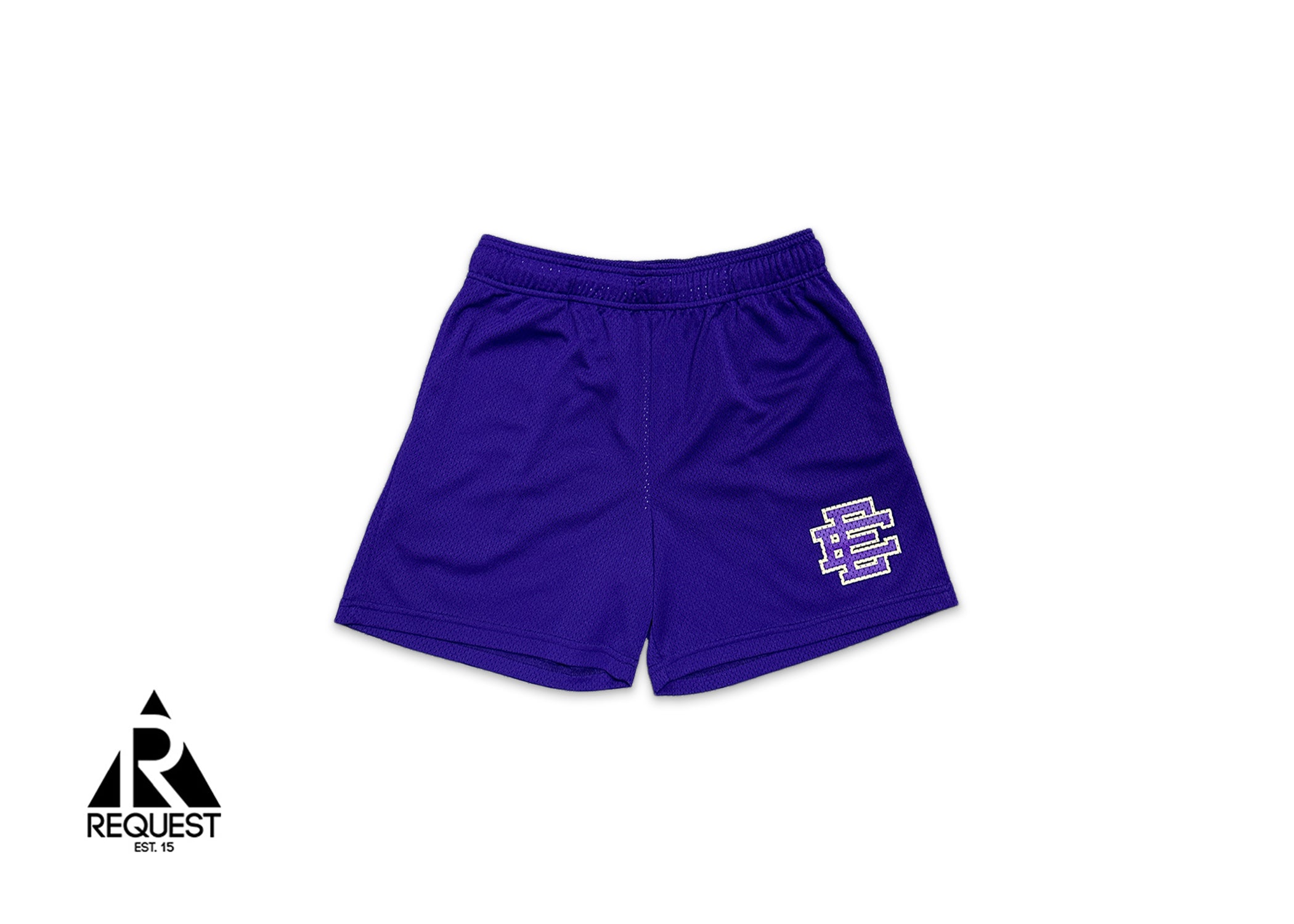 Eric Emanuel, EE Basic Shorts "Purple Off White"