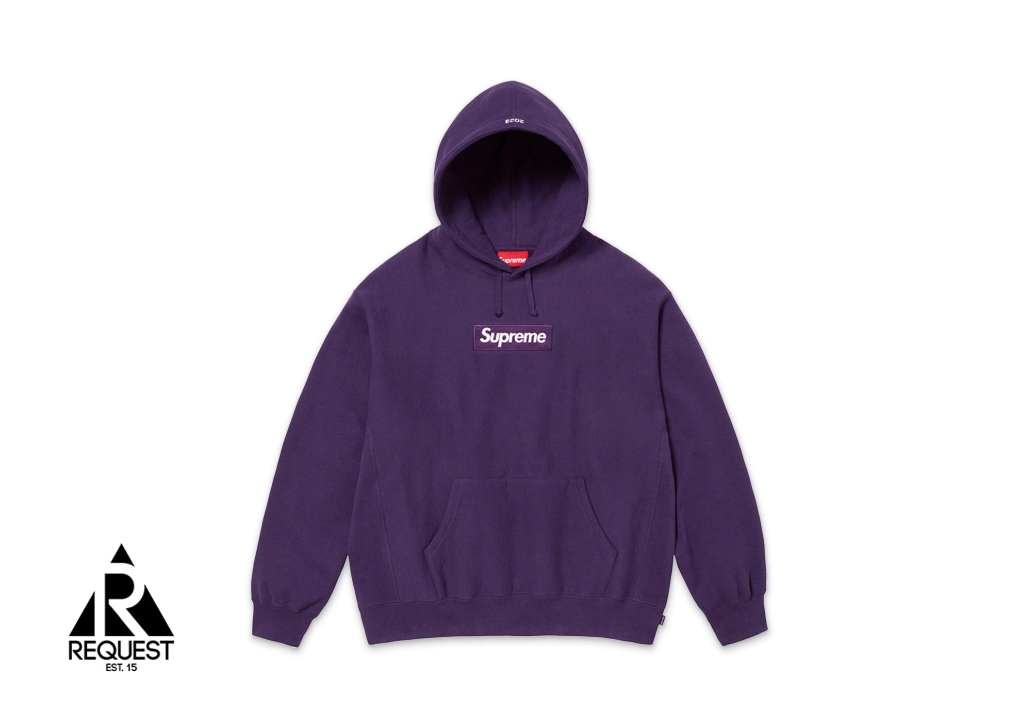 Supreme Hooded Box Logo Sweatshirt “Dark Purple" FW23
