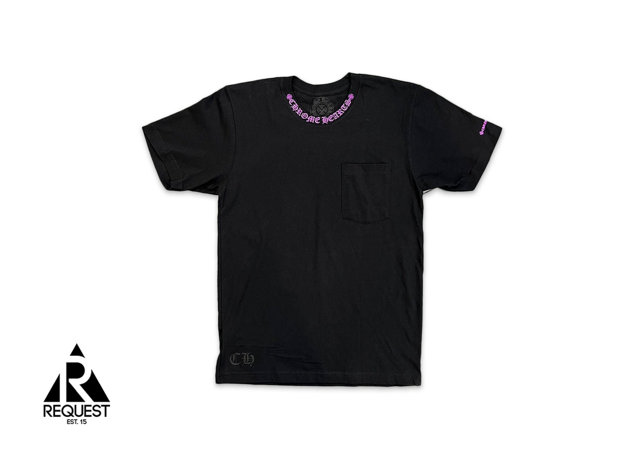 Chrome Hearts Neck Logo Tee "Black/Purple"