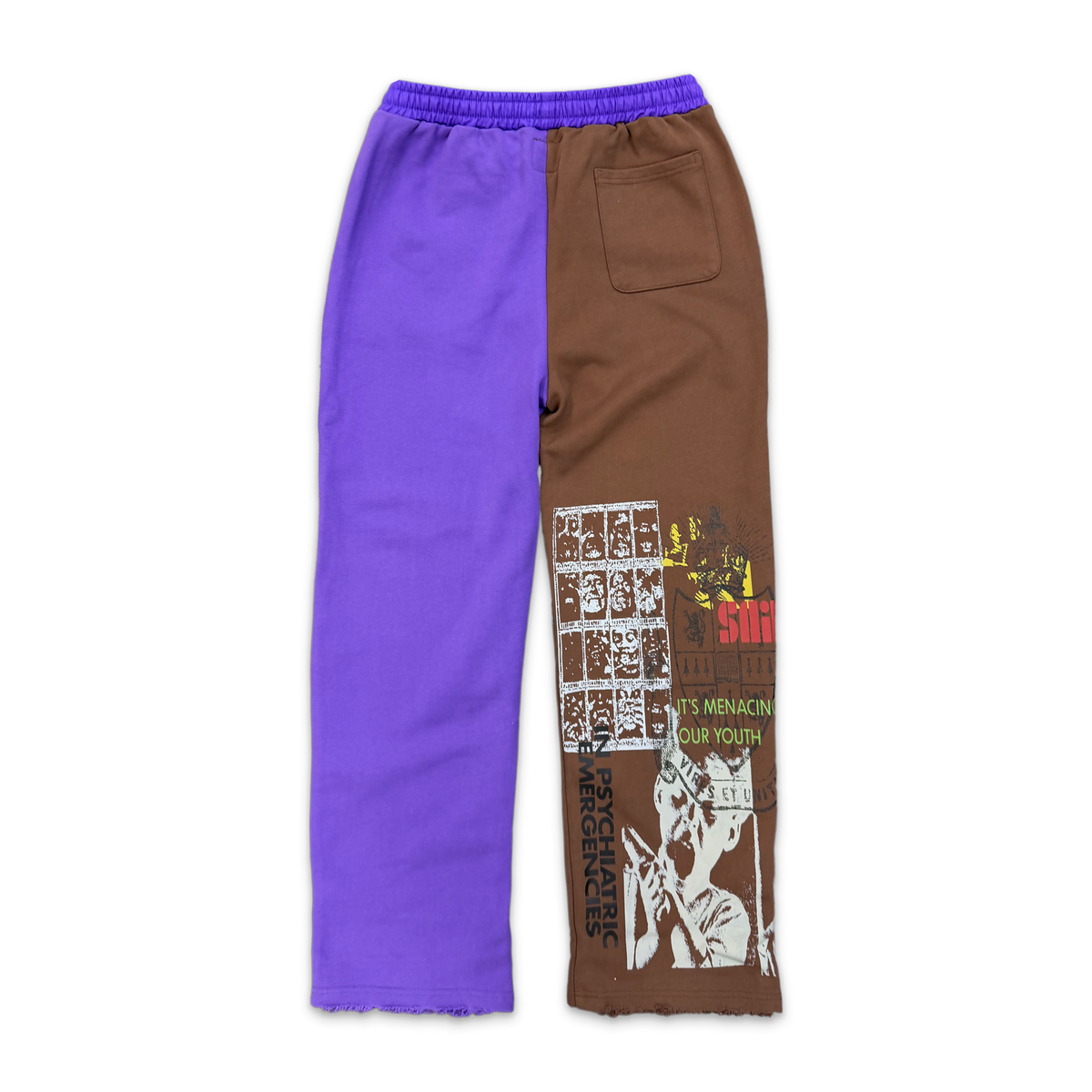 What The Saint Sweatpants “Purple/Brown"
