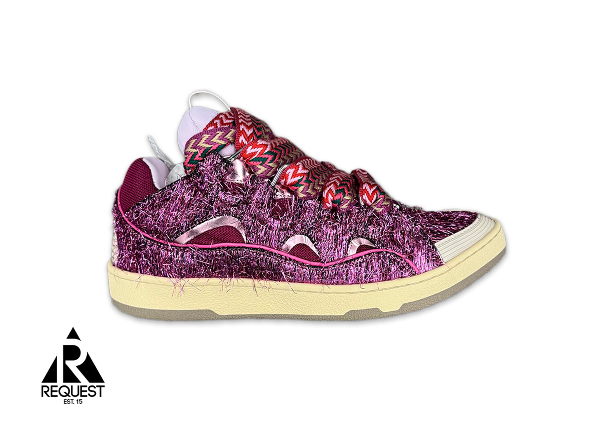 Lanvin, Curb Sneaker "Confetti Fluo Pink"