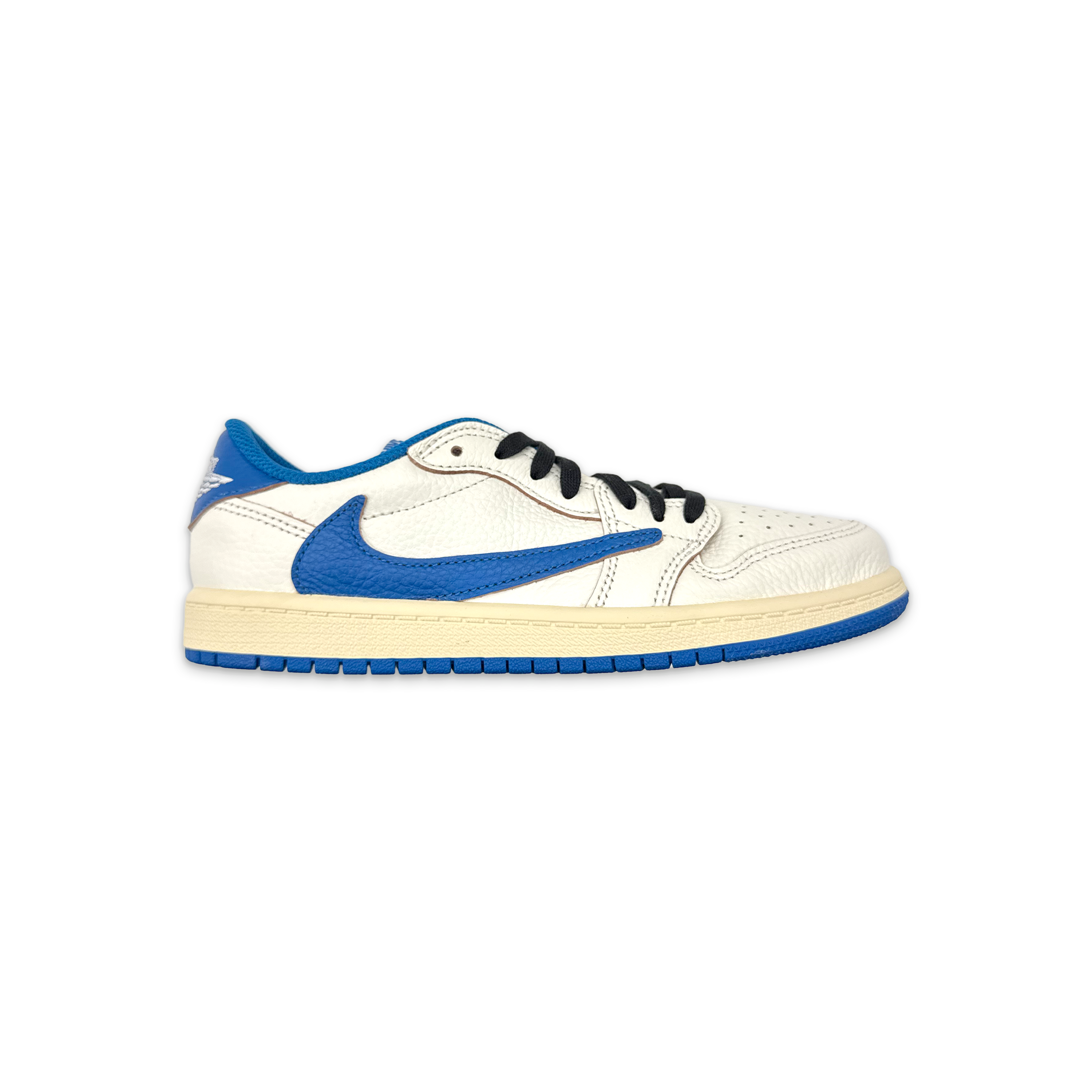 Air Jordan, Air Jordan 1 Low Retro Fragment X Travis Scott "Sail Military Blue" (PS)