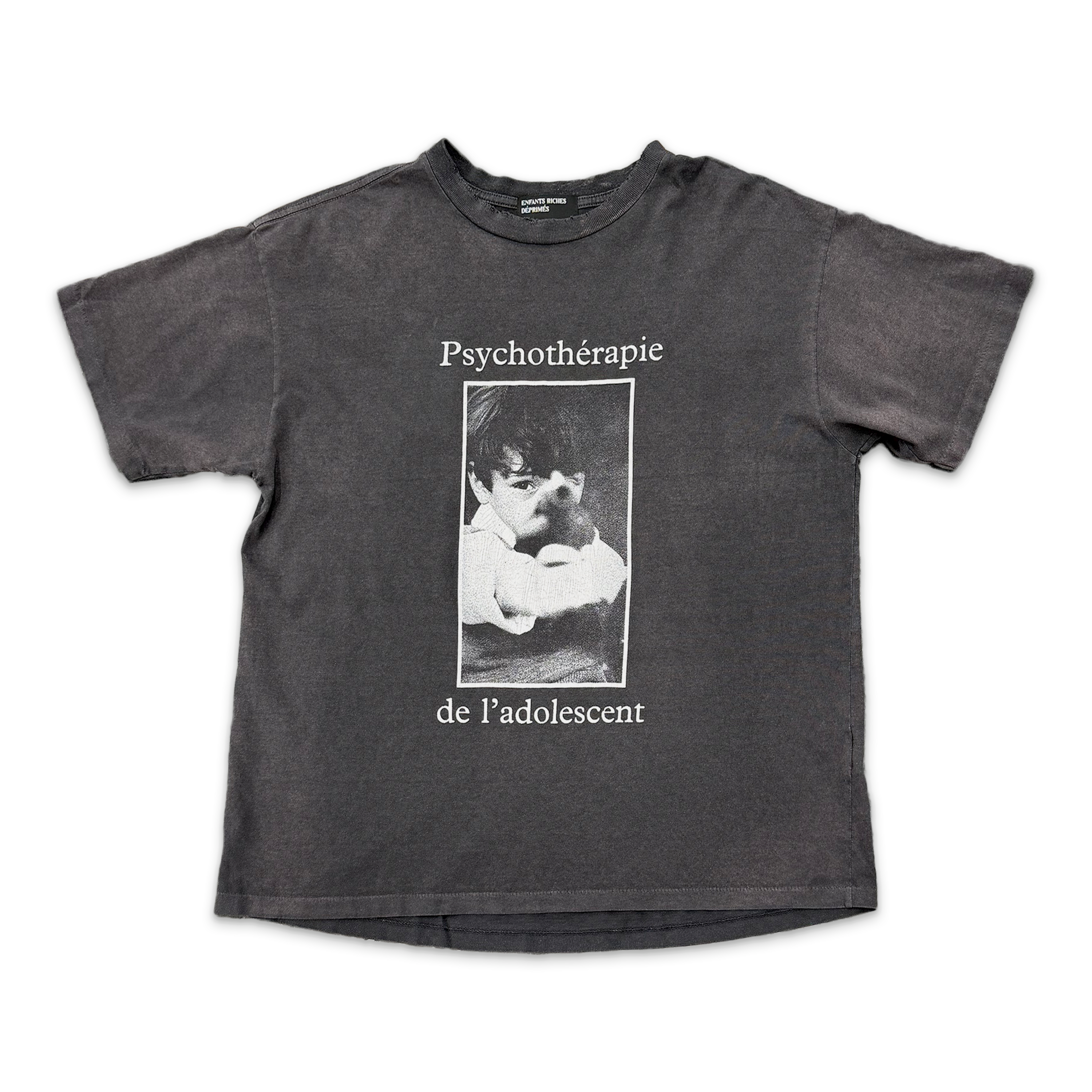 Enfants Riches Déprimes, Psychothérapie De L'Adolescent Tee "Sun Faded Black"