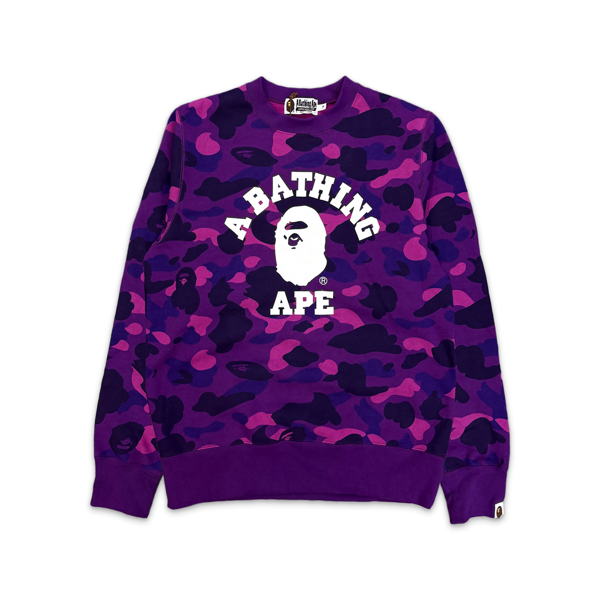 Color Camo College Crewneck “Purple"