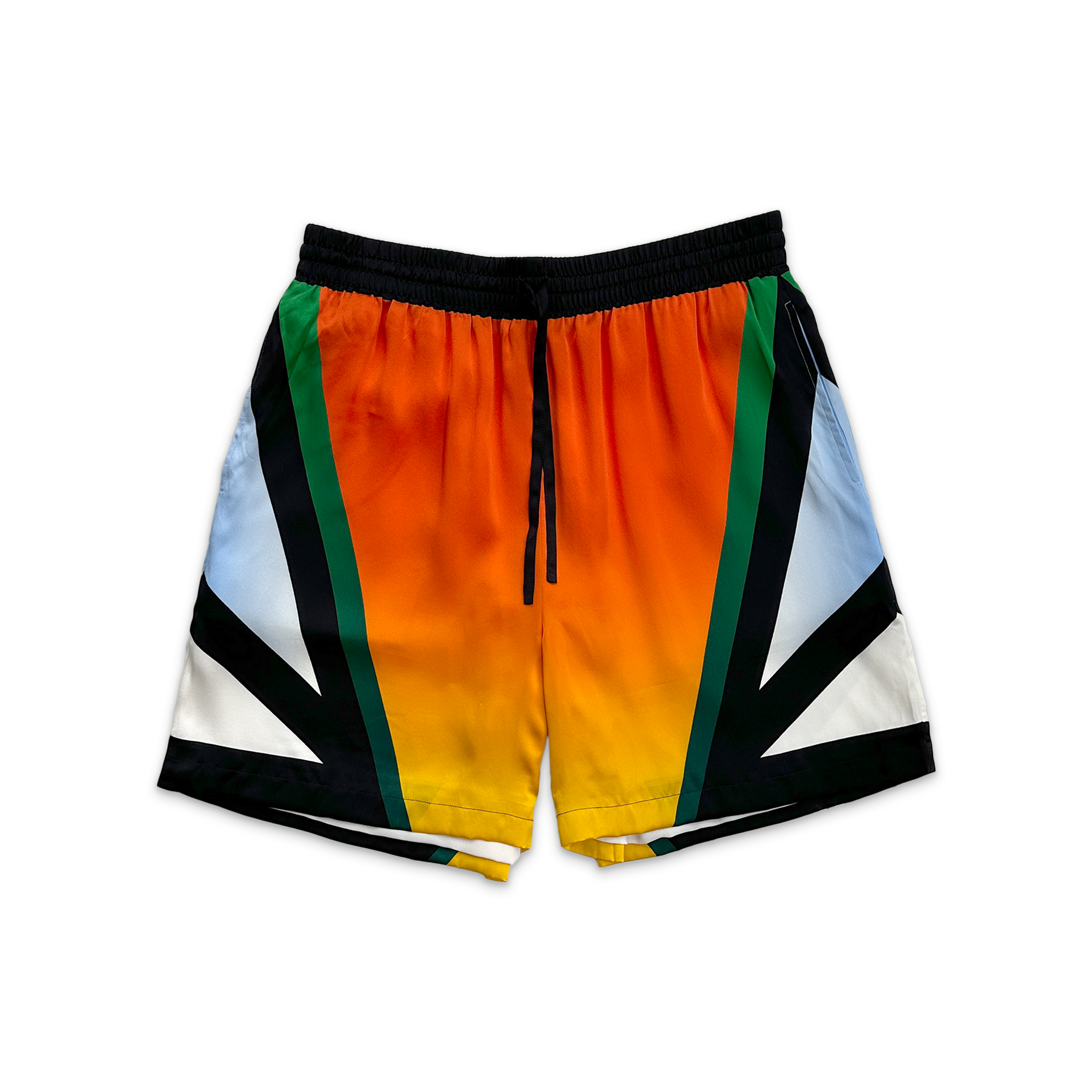 Silk Satin Shorts "Casa Moto Sport"