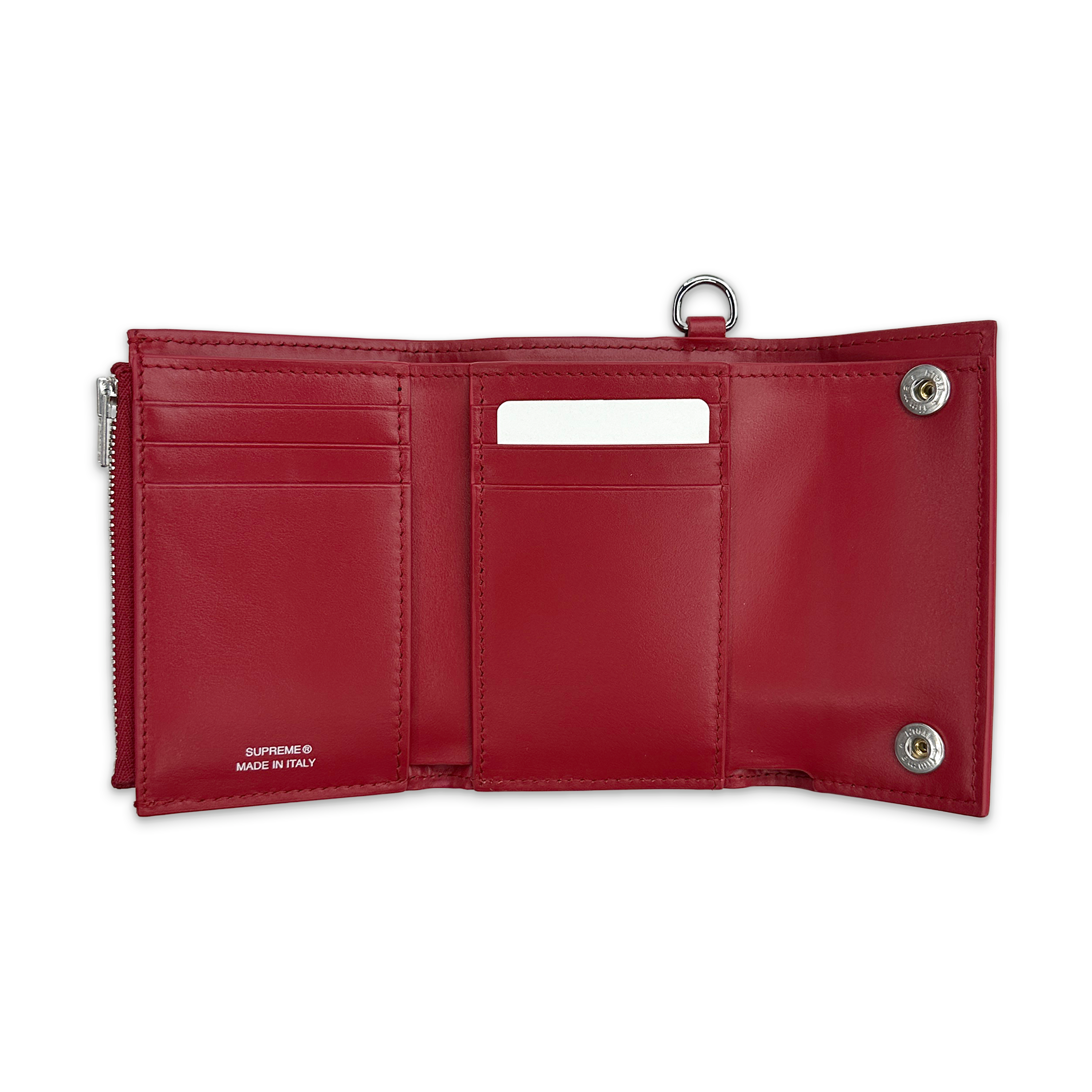 Leather Chain Wallet "Red (FW25)"